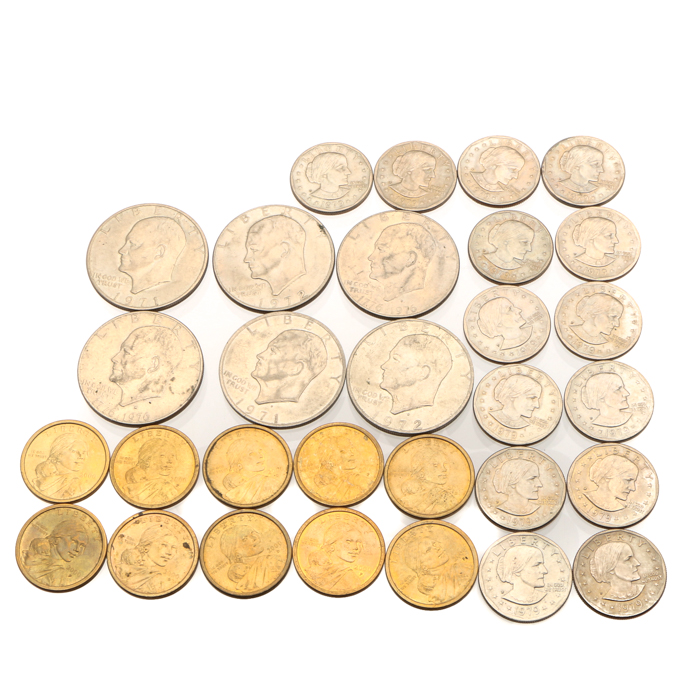 Group of Modern U.S. Dollar Coins