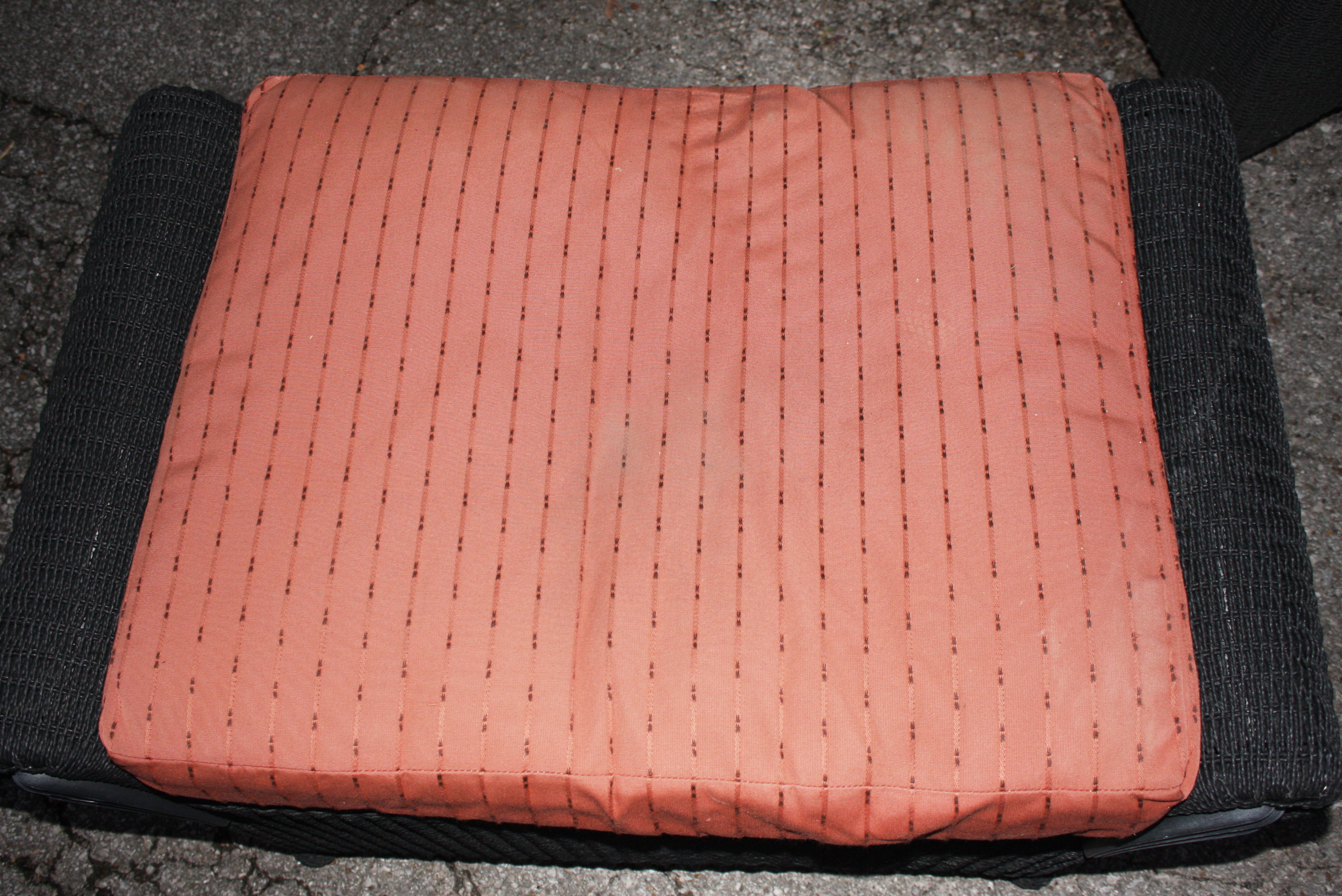 Outdoor Wicker Sofa, Table, and Chair with Ottoman