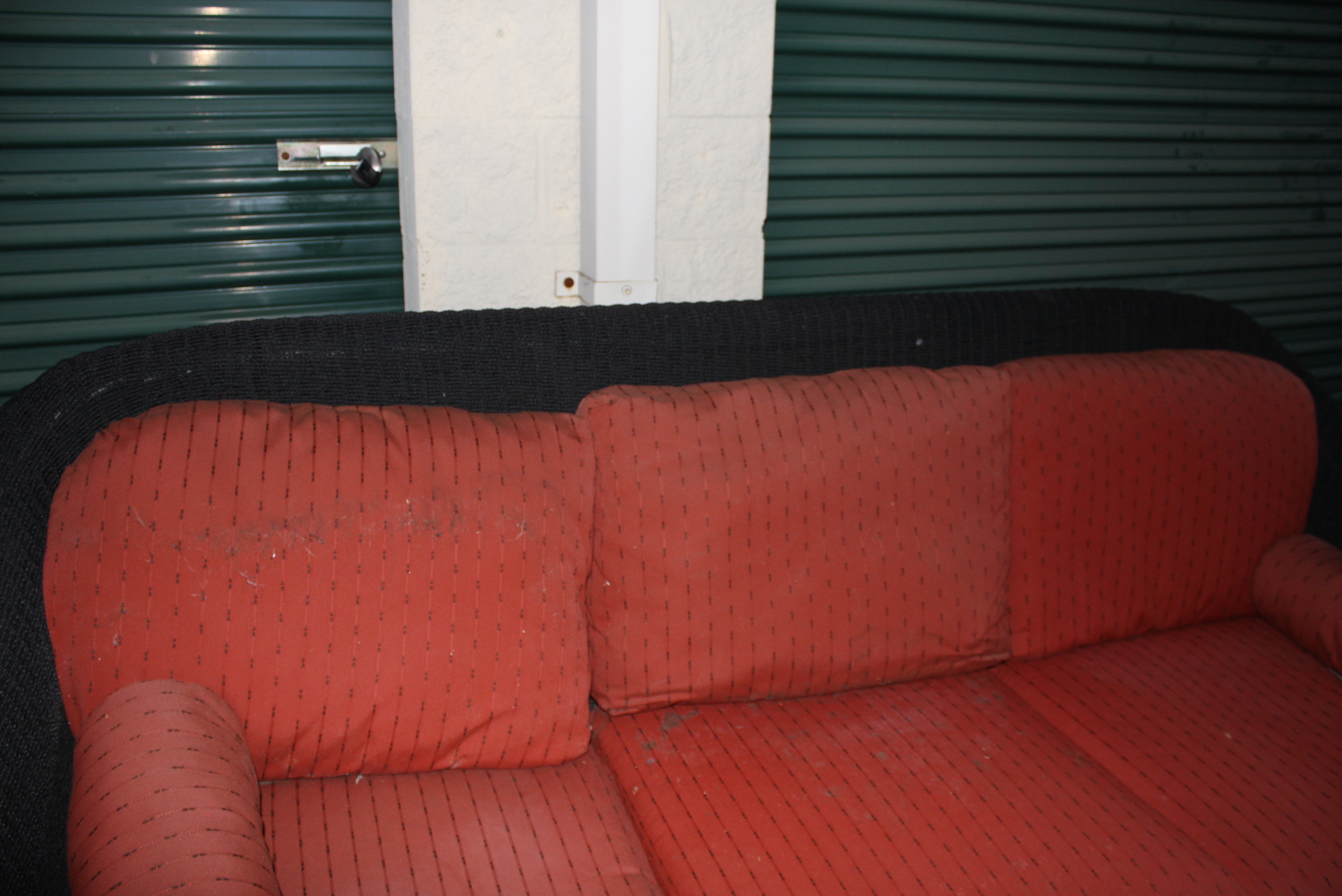 Outdoor Wicker Sofa, Table, and Chair with Ottoman