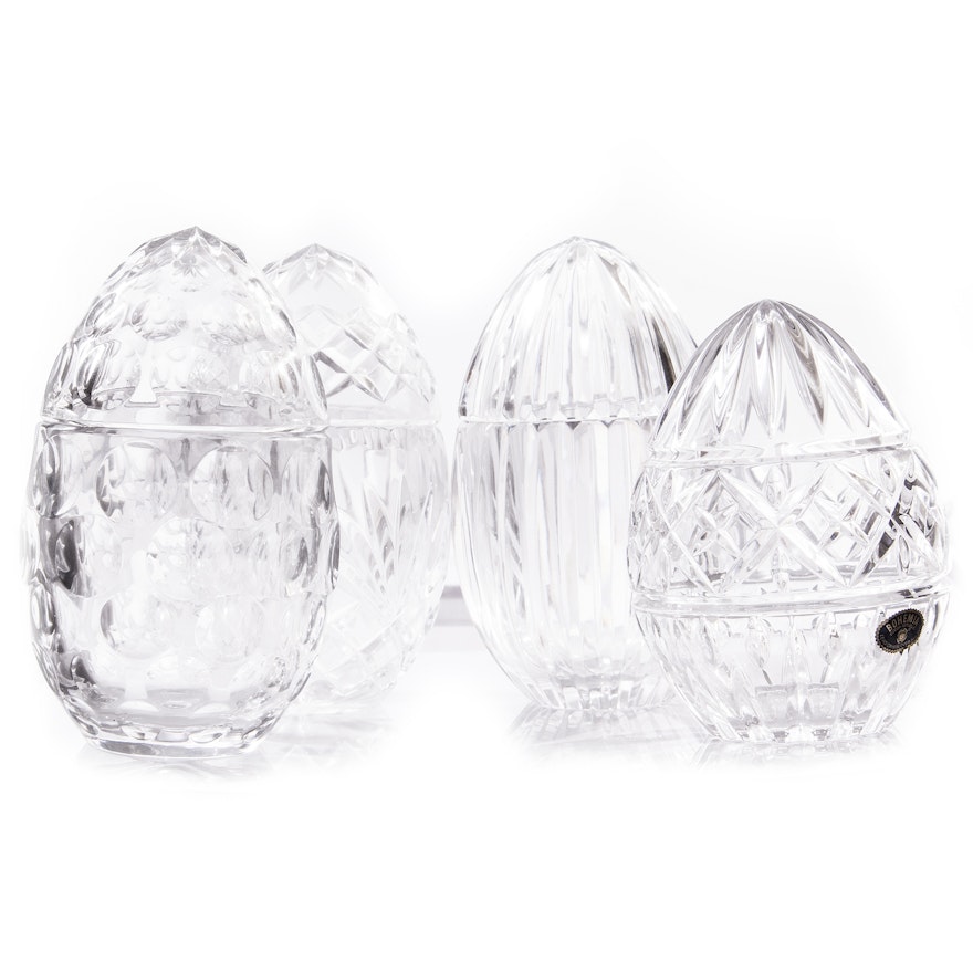 Crystal Eggs including Bohemian