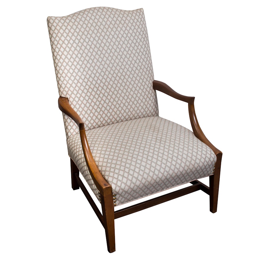 Hepplewhite Style Upholstered Armchair