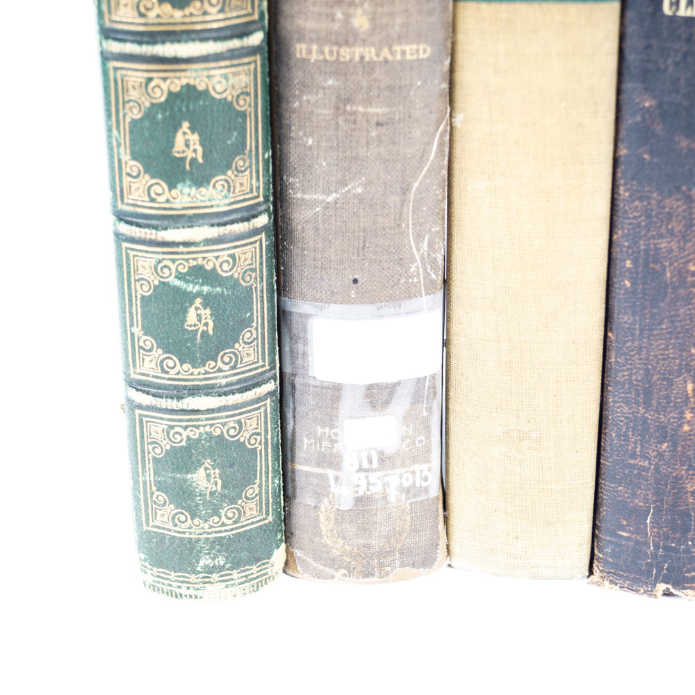 Assorted Antique and Vintage Hardcover Books