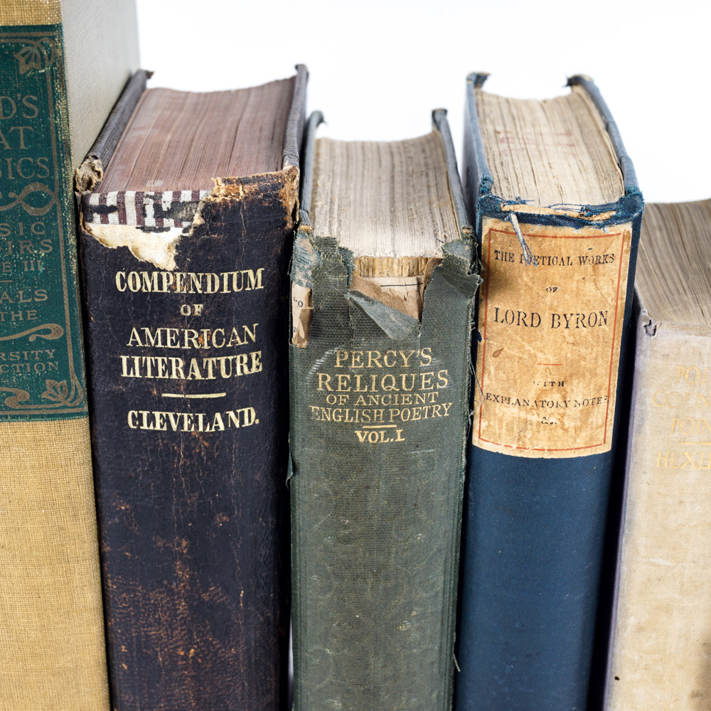 Assorted Antique and Vintage Hardcover Books