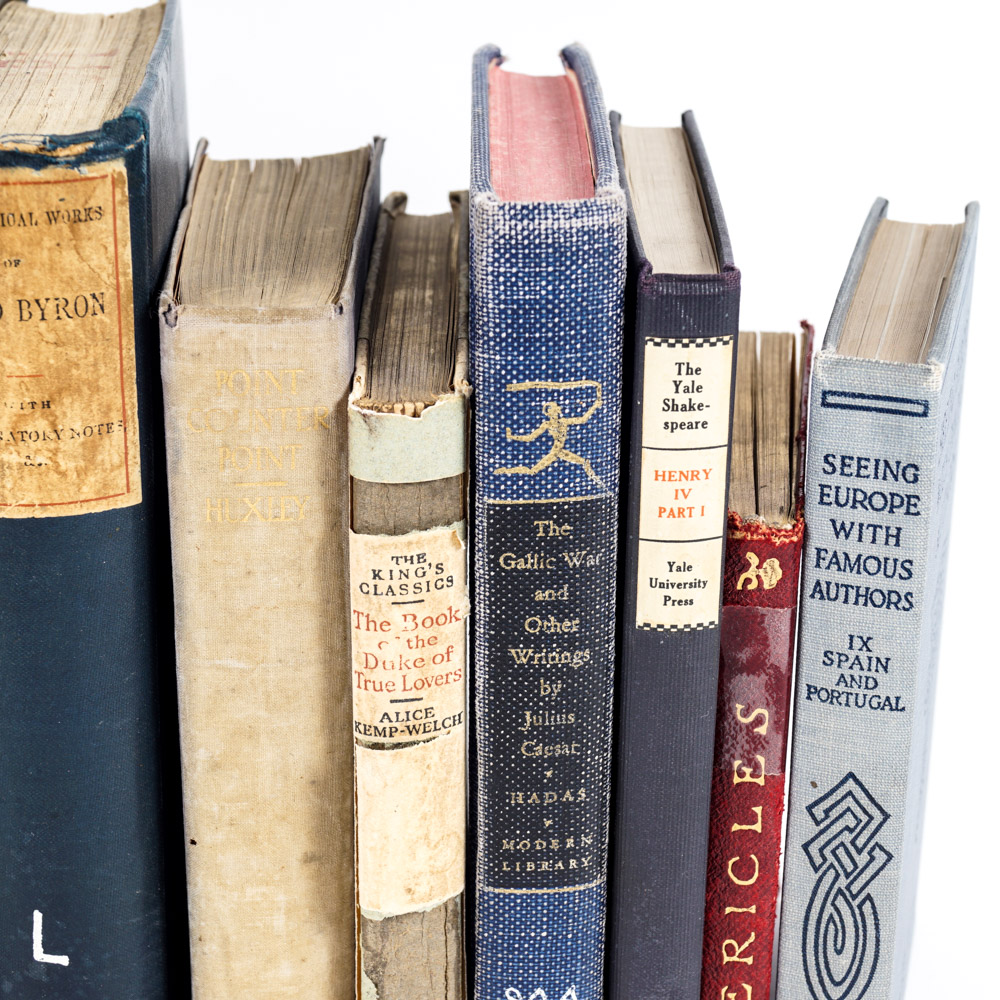 Assorted Antique and Vintage Hardcover Books