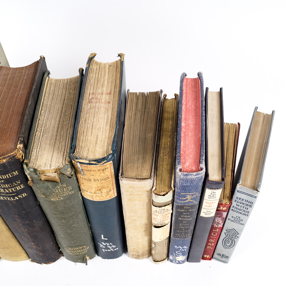 Assorted Antique and Vintage Hardcover Books