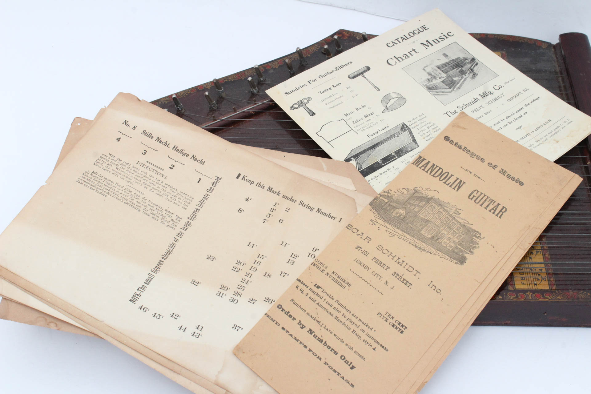 Vintage Oscar Schmidt Menzenhauer Guitar-Zither
