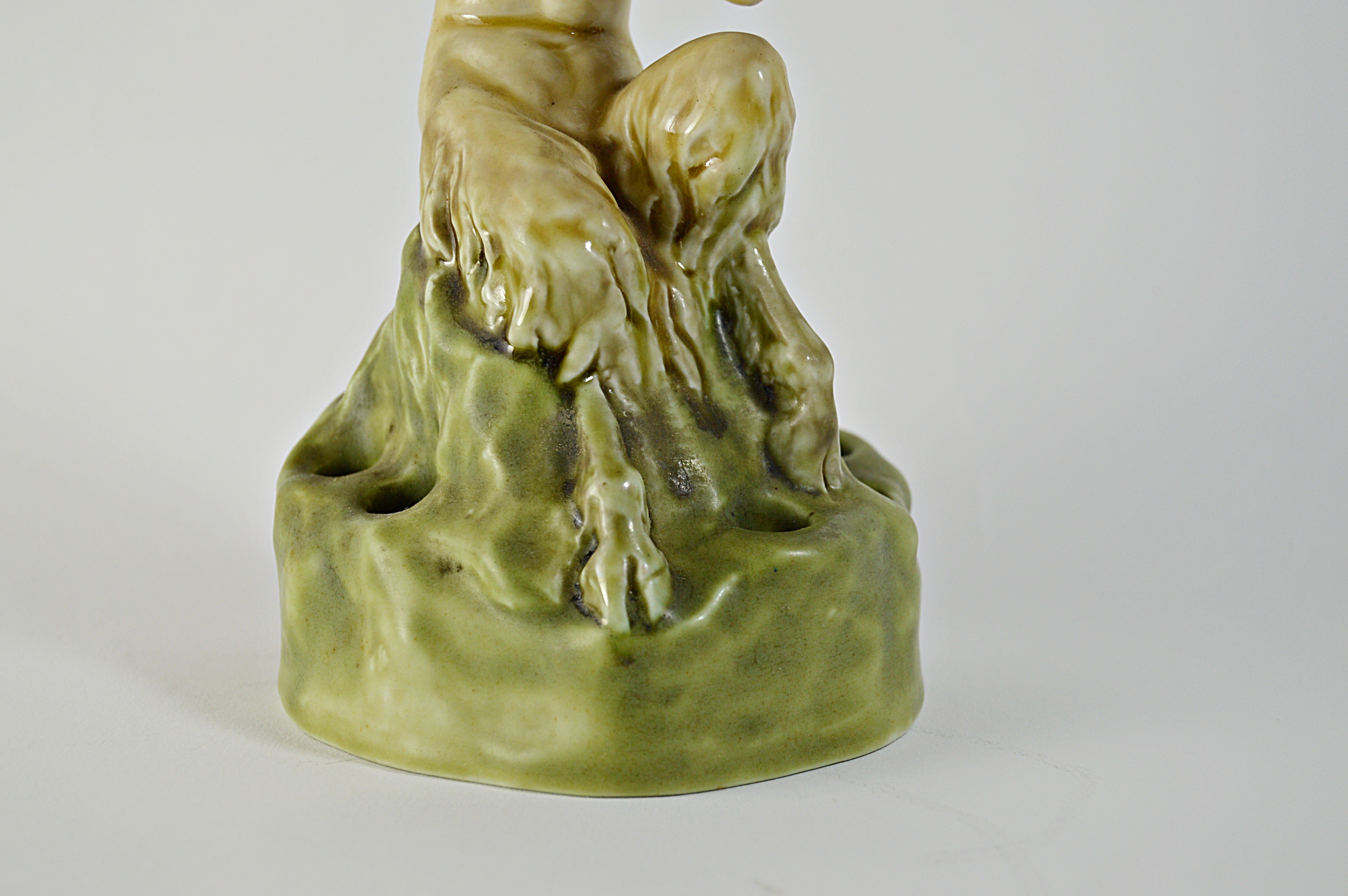 1922 William P. McDonald Rookwood Pottery Satyr Flower Frog