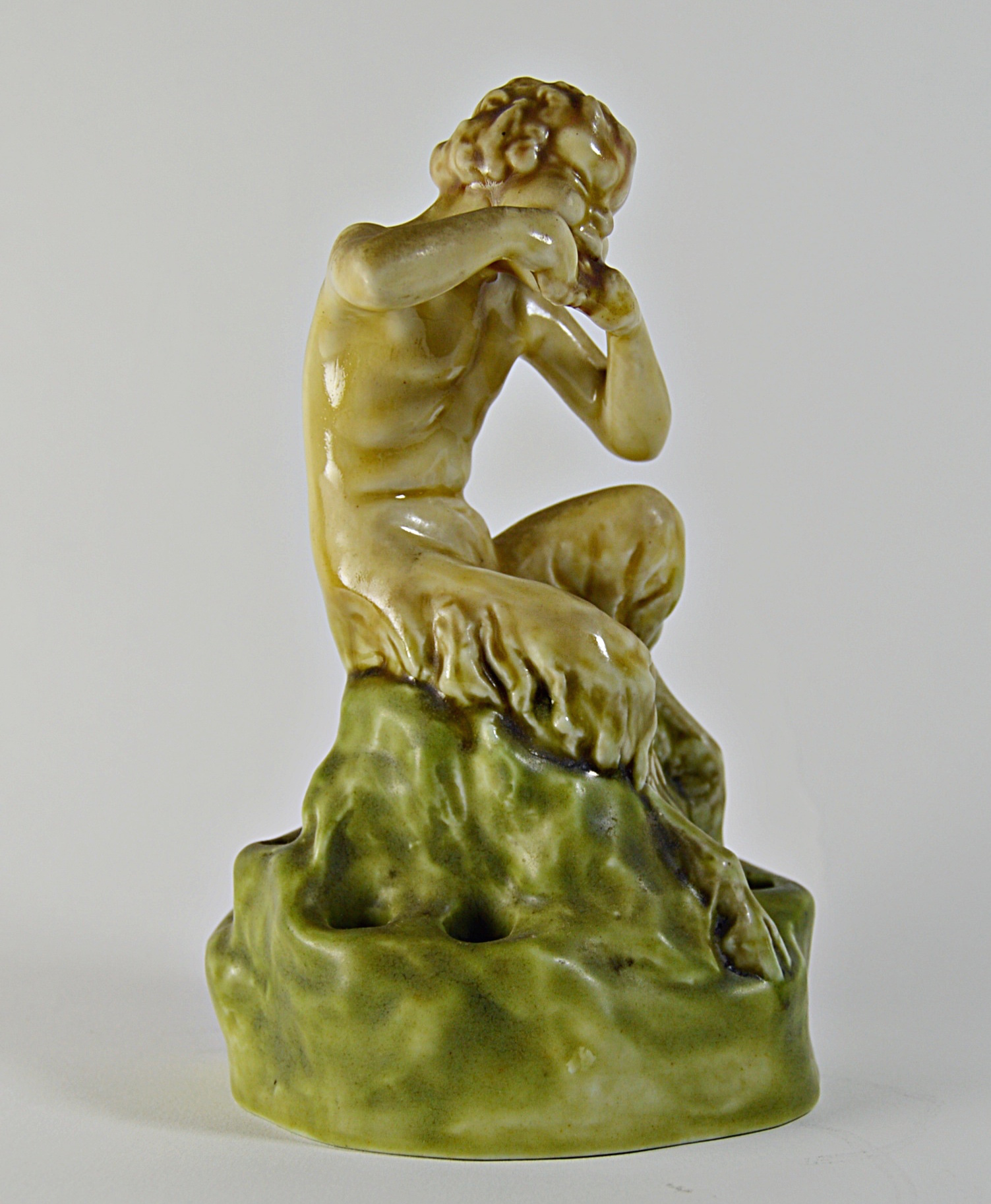 1922 William P. McDonald Rookwood Pottery Satyr Flower Frog