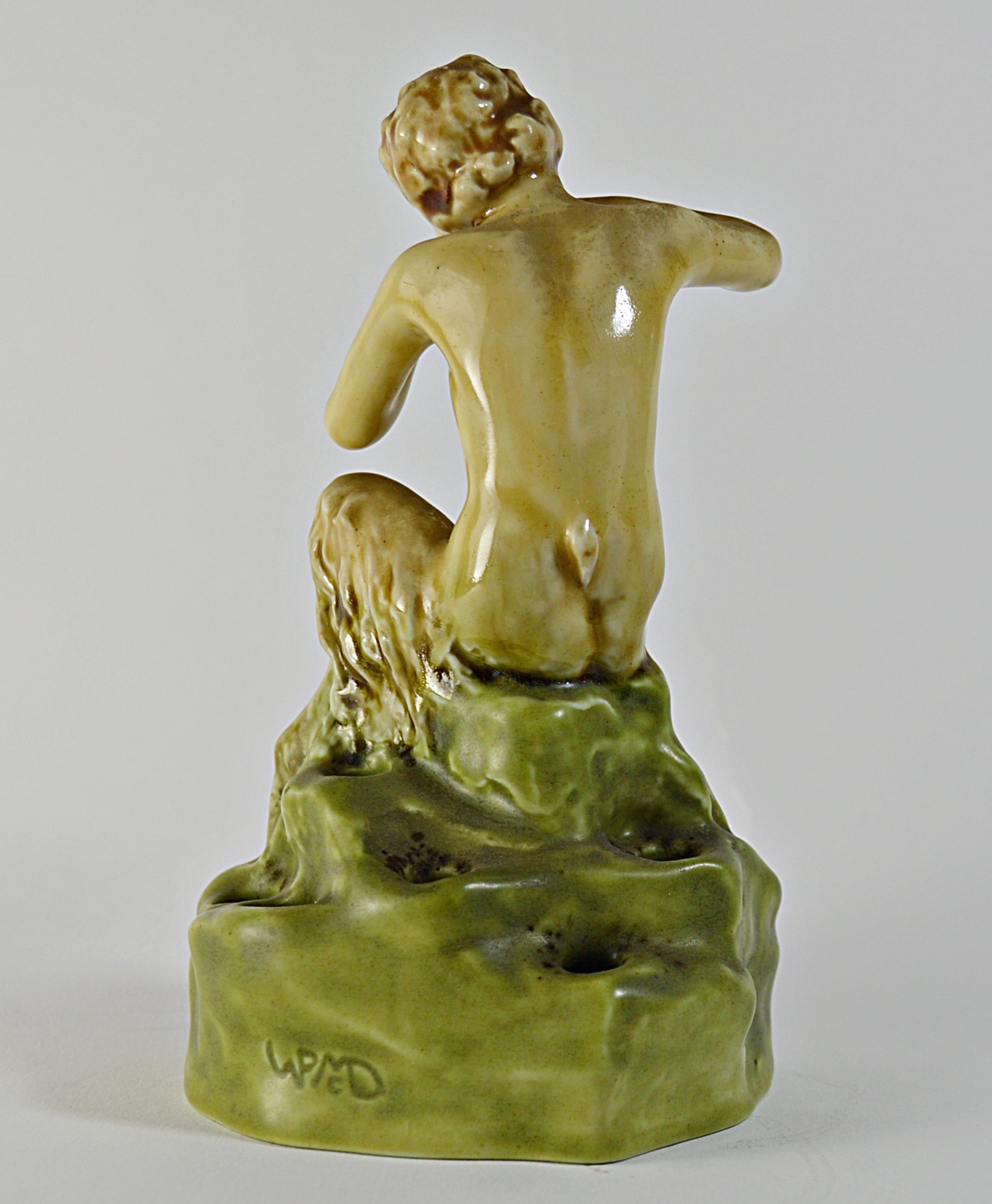 1922 William P. McDonald Rookwood Pottery Satyr Flower Frog