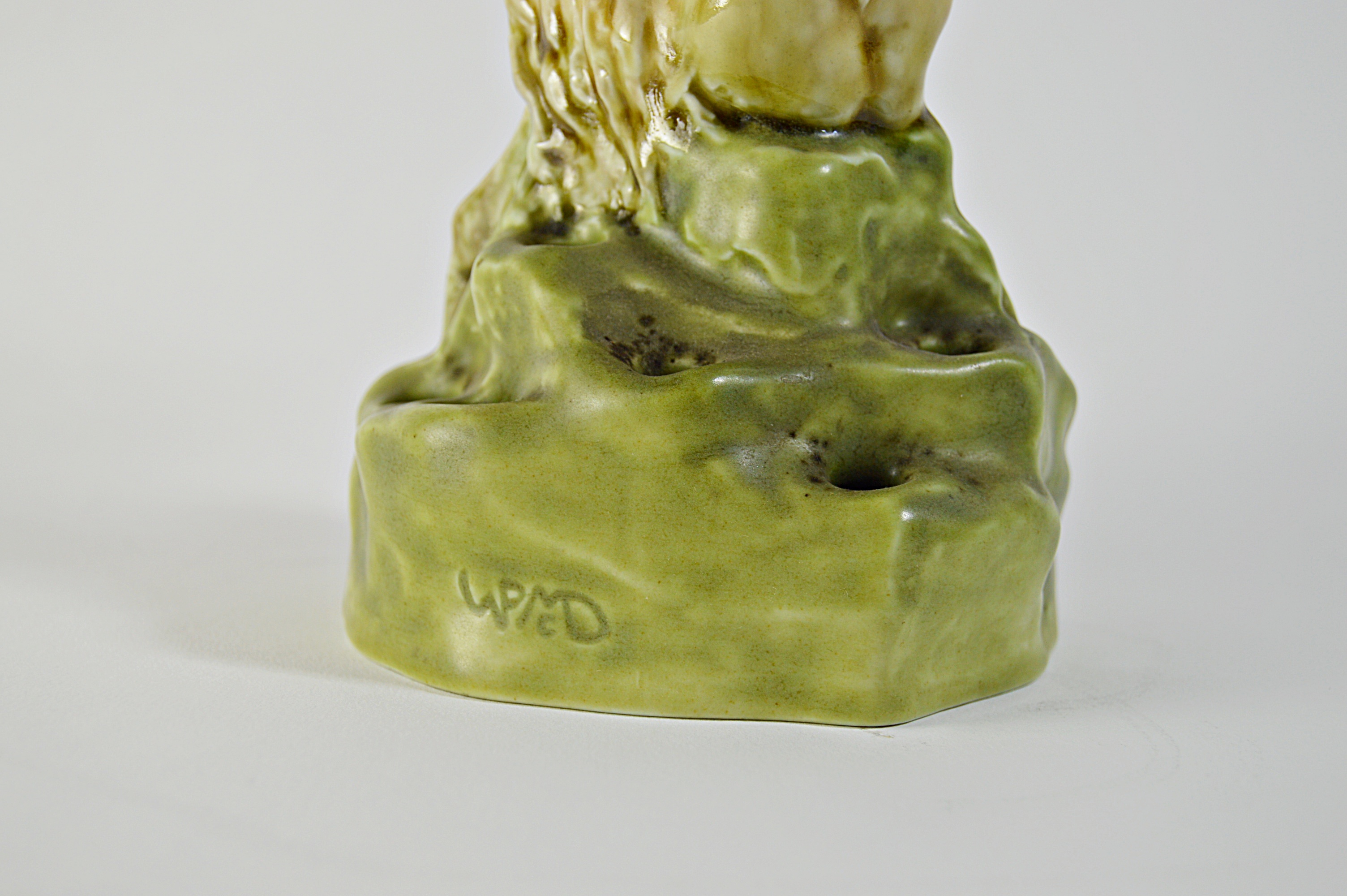 1922 William P. McDonald Rookwood Pottery Satyr Flower Frog