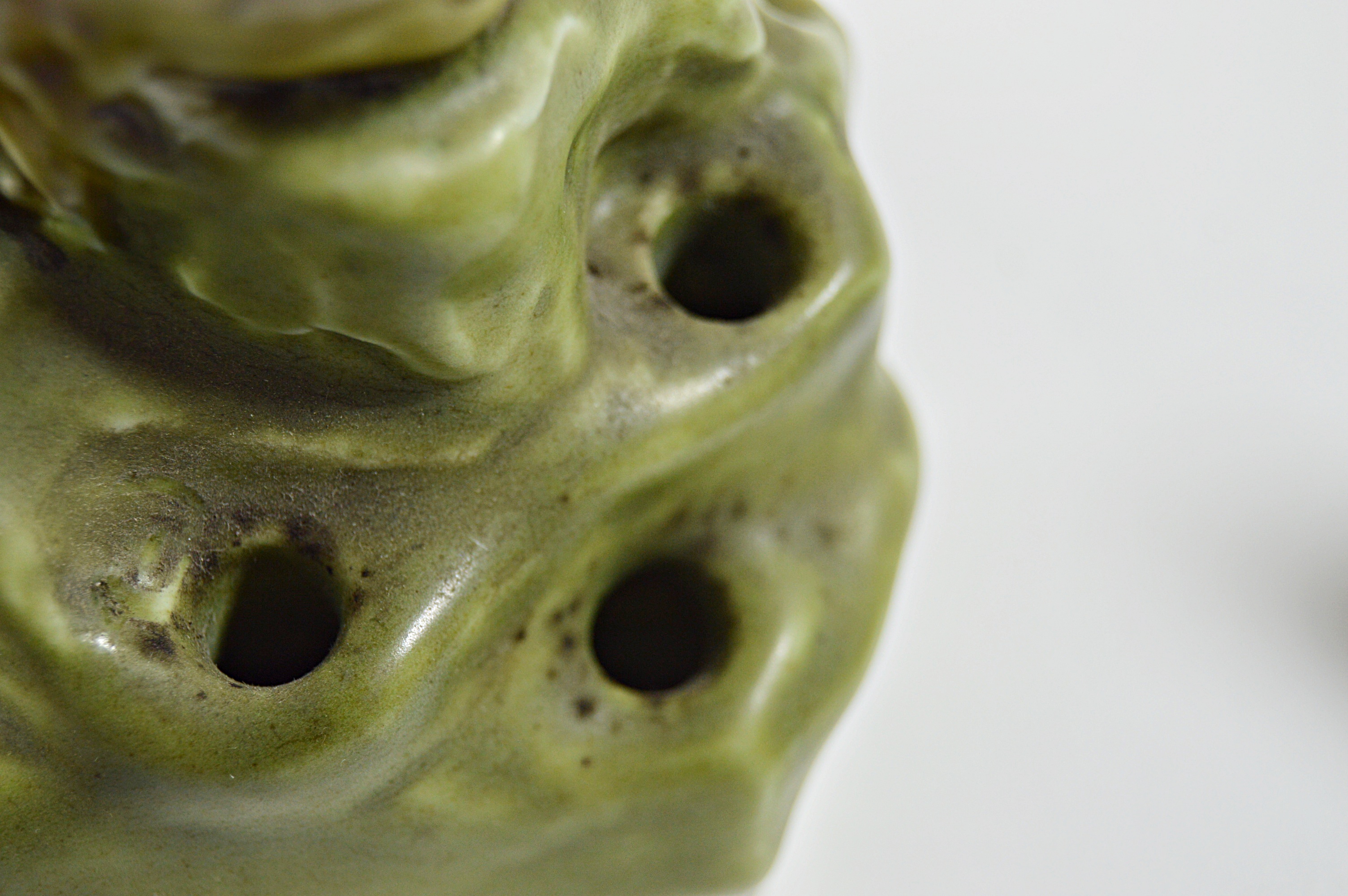 1922 William P. McDonald Rookwood Pottery Satyr Flower Frog