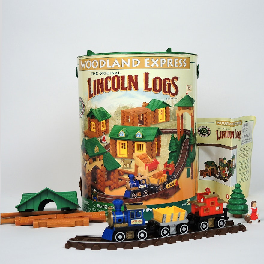 Lincoln Logs "Woodland Express" Train Set