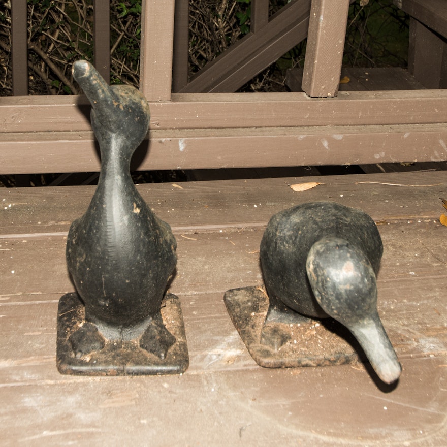 Cast Iron Garden Ducks