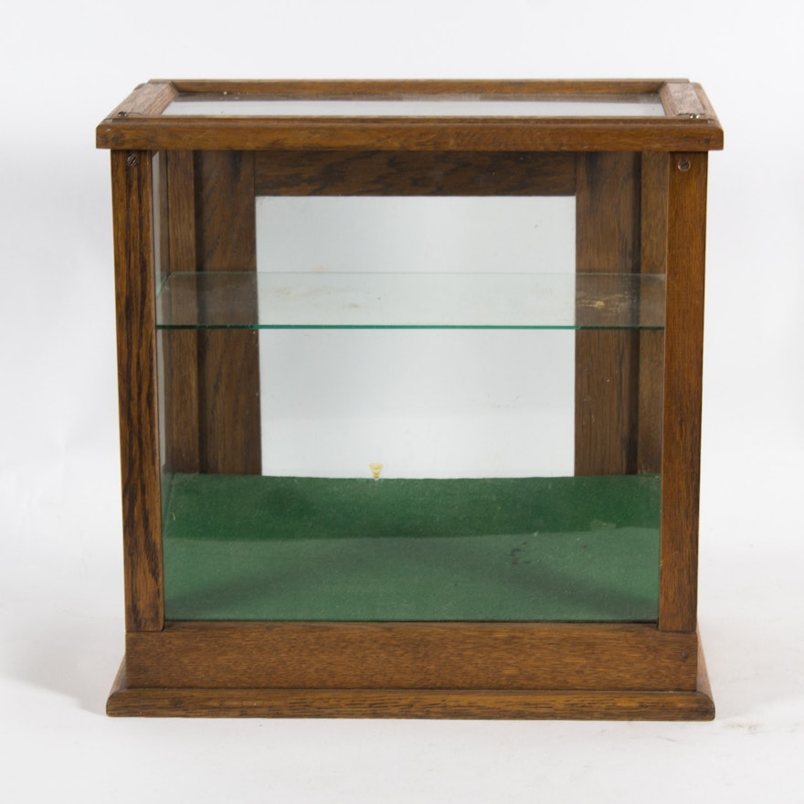 Glass and Cedar Wood Display Case