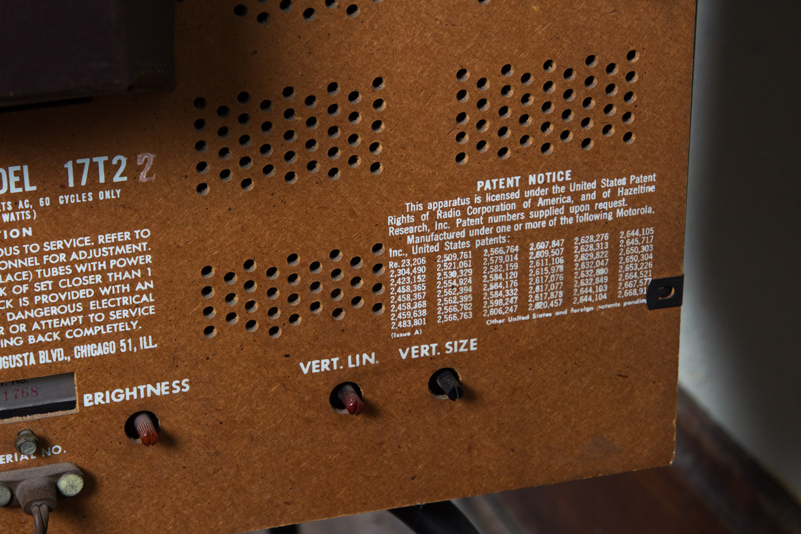 Vintage Motorola Television with Stand