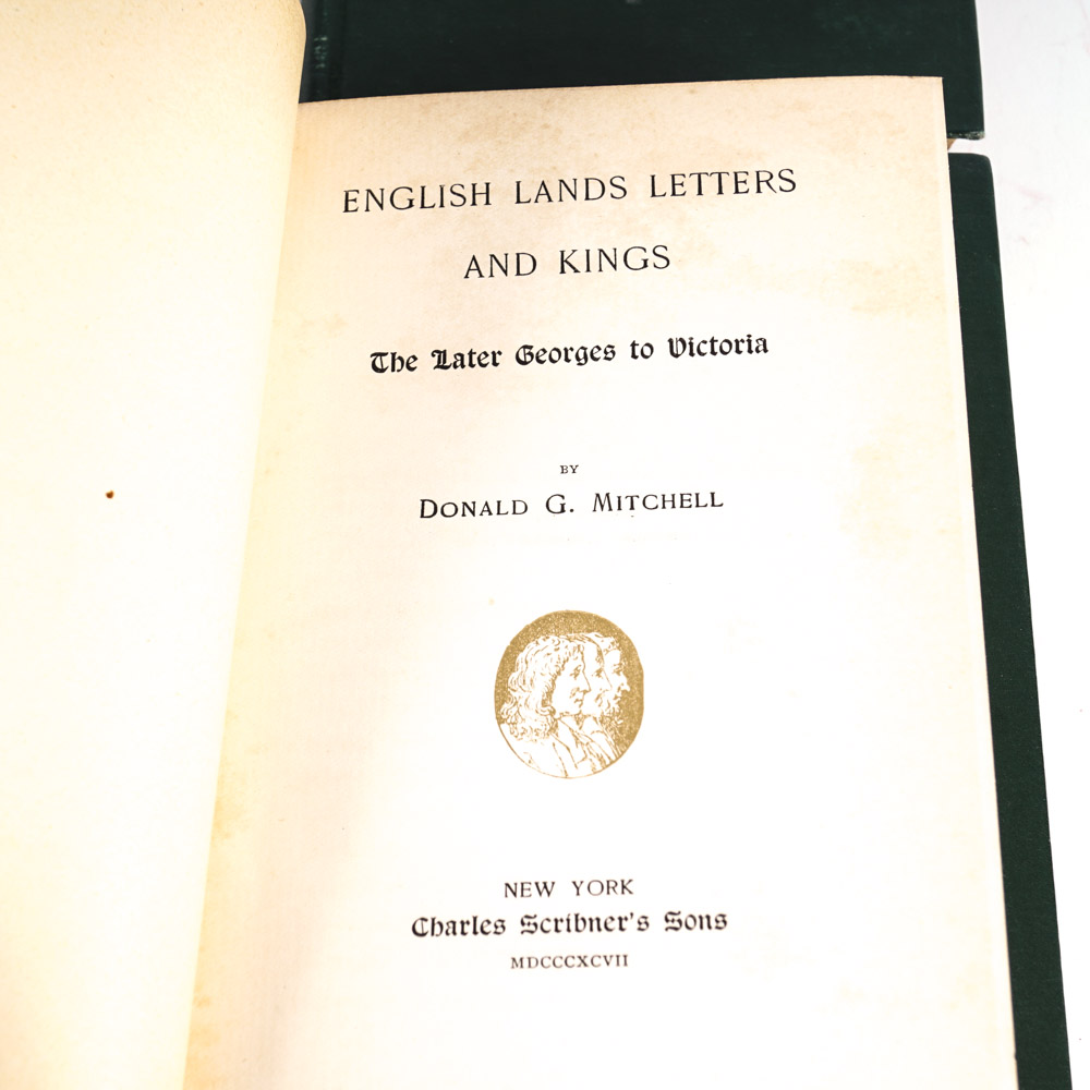 Antique Volumes of "English Lands Letters and Kings"
