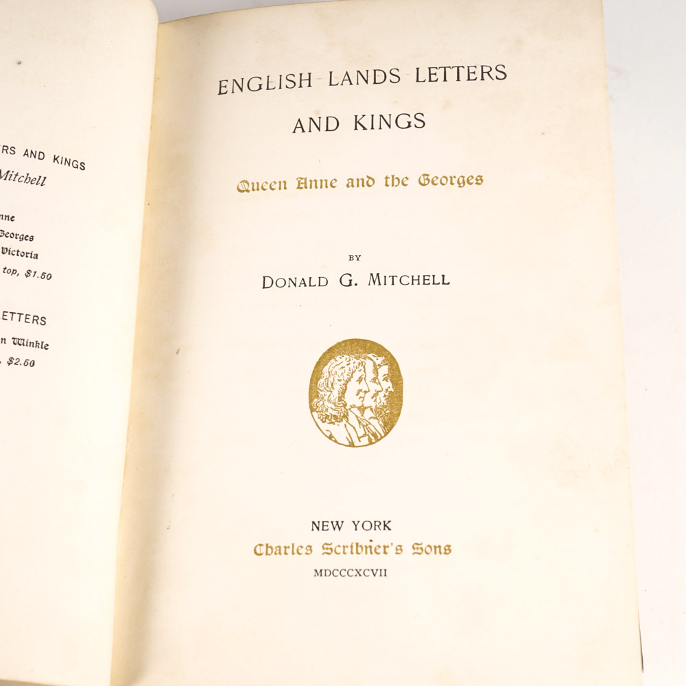Antique Volumes of "English Lands Letters and Kings"