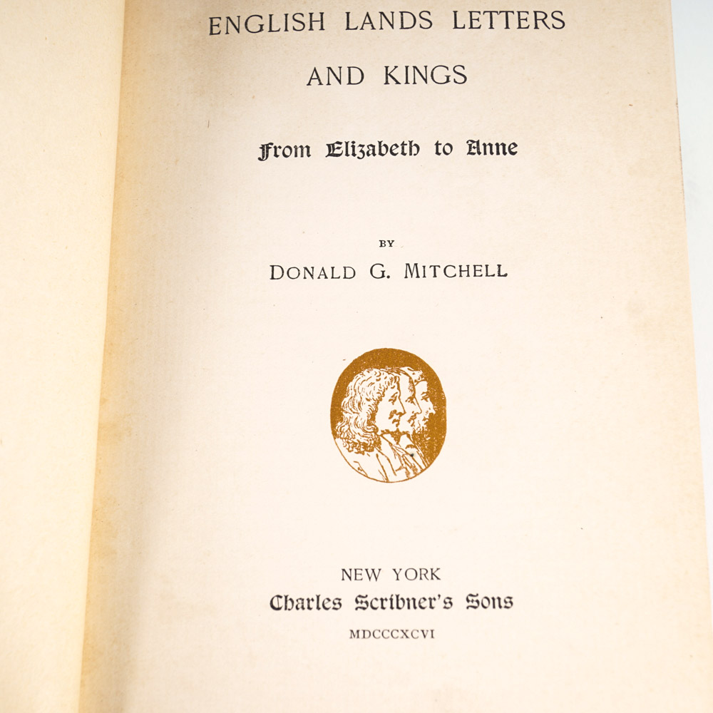 Antique Volumes of "English Lands Letters and Kings"