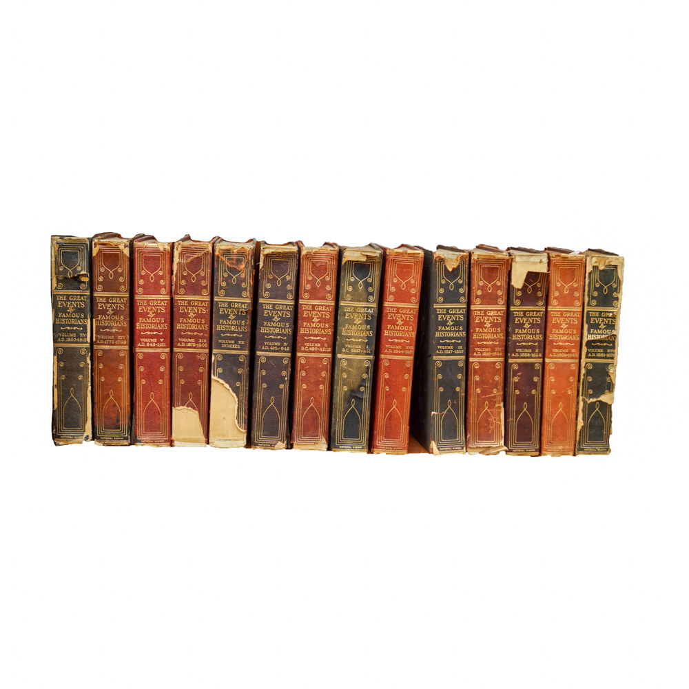 Vintage History Book Collection "The Great Events by Famous Historians"
