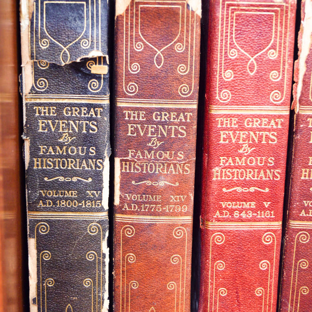 Vintage History Book Collection "The Great Events by Famous Historians"
