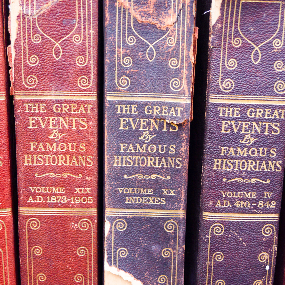 Vintage History Book Collection "The Great Events by Famous Historians"