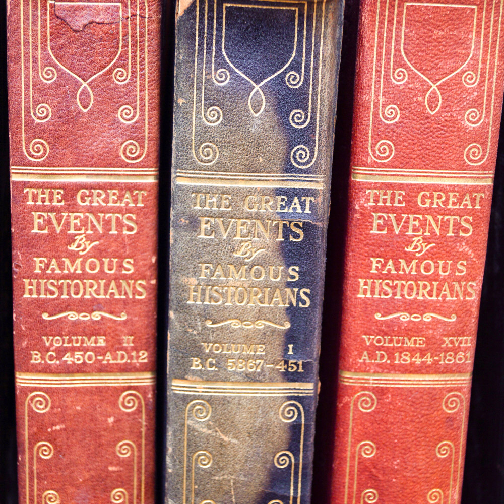 Vintage History Book Collection "The Great Events by Famous Historians"