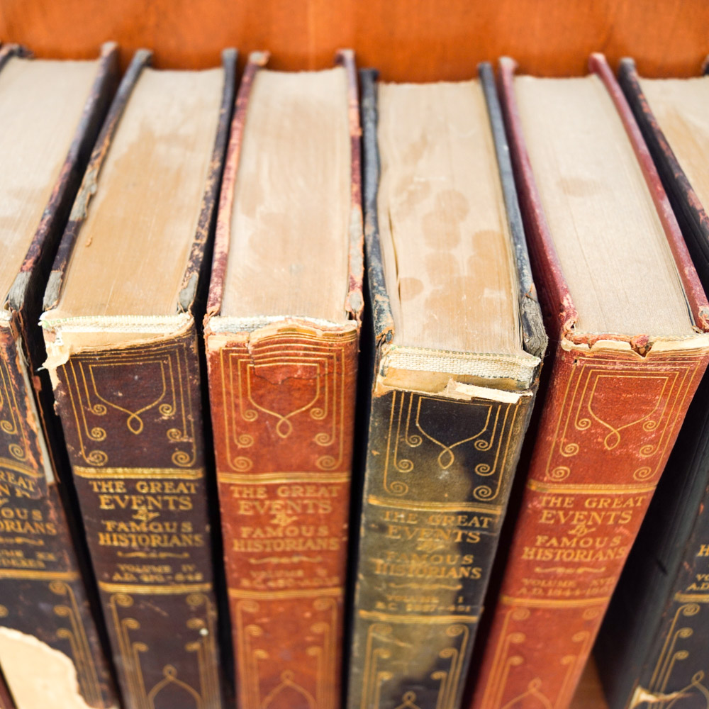 Vintage History Book Collection "The Great Events by Famous Historians"