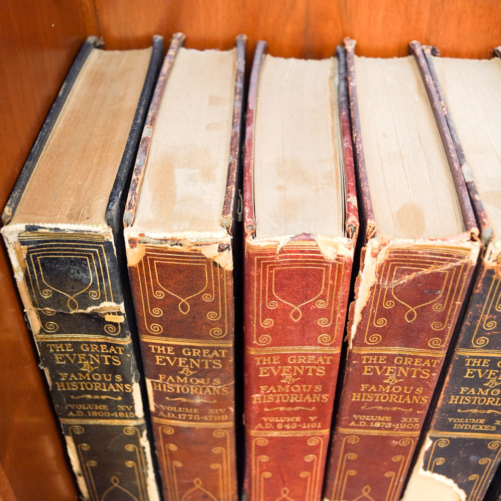 Vintage History Book Collection "The Great Events by Famous Historians"