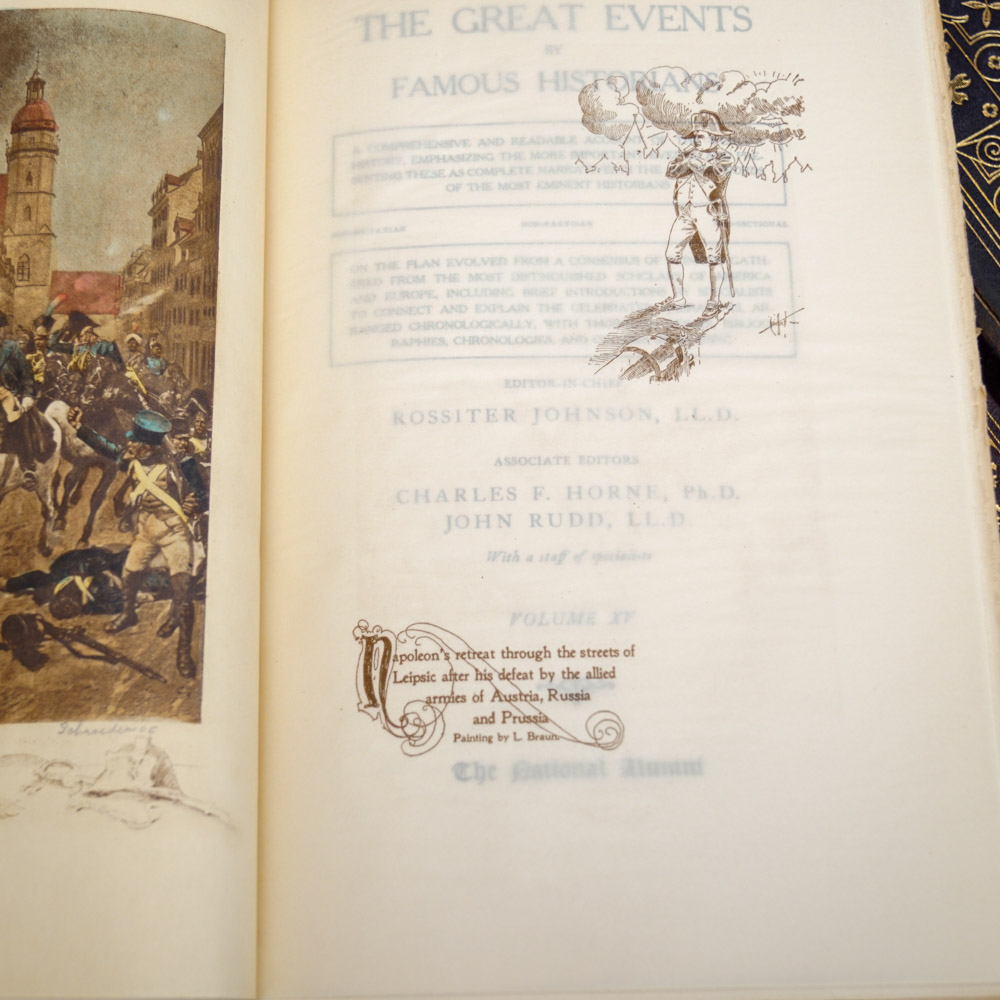 Vintage History Book Collection "The Great Events by Famous Historians"