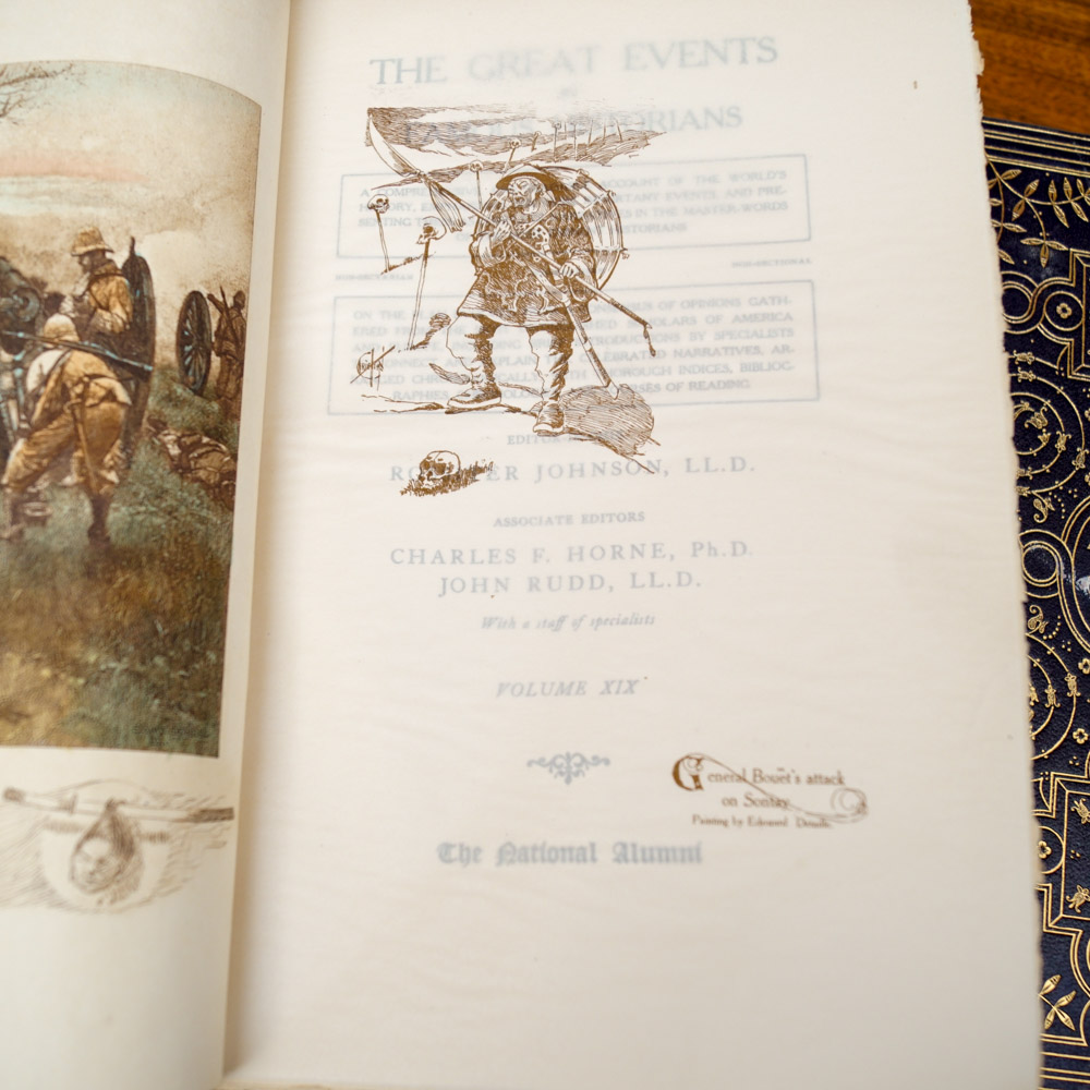 Vintage History Book Collection "The Great Events by Famous Historians"