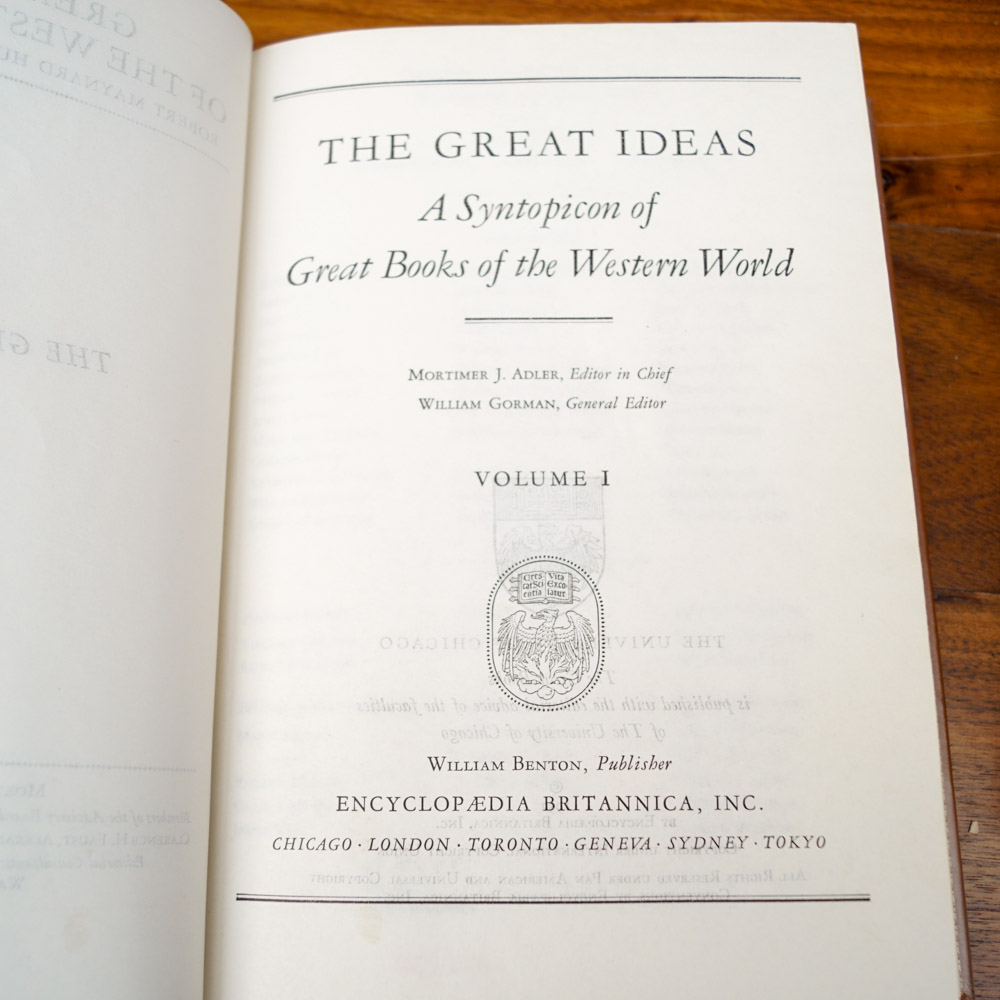 1952 Encyclopedia Brittanica "Great Books of the Western World" Collection