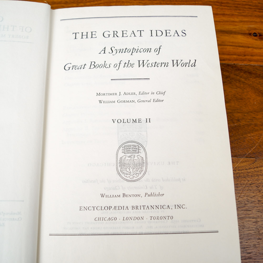 1952 Encyclopedia Brittanica "Great Books of the Western World" Collection