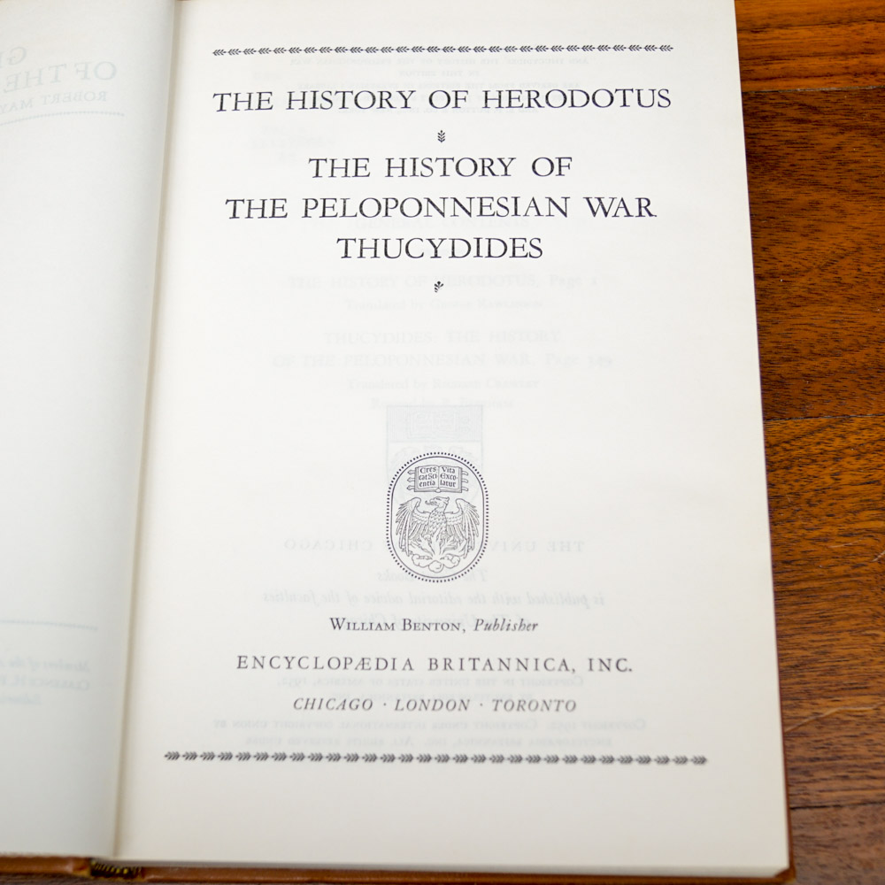 1952 Encyclopedia Brittanica "Great Books of the Western World" Collection