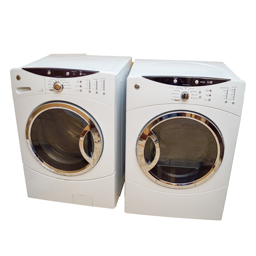 GE High Efficiency Washer and Dryer Set