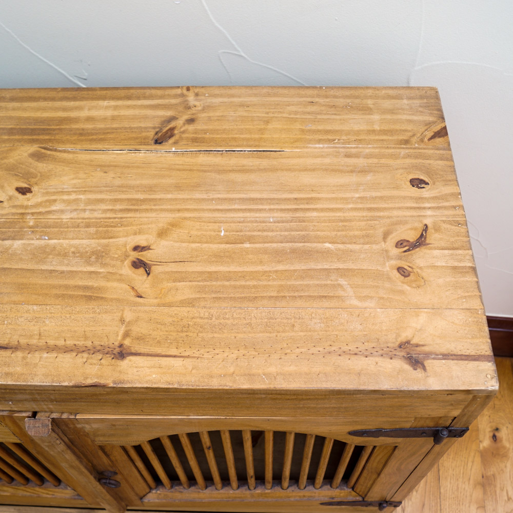 Rustic Pine Cabinet