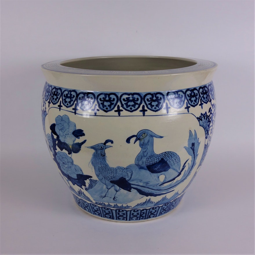 Asian Inspired Ceramic Vase