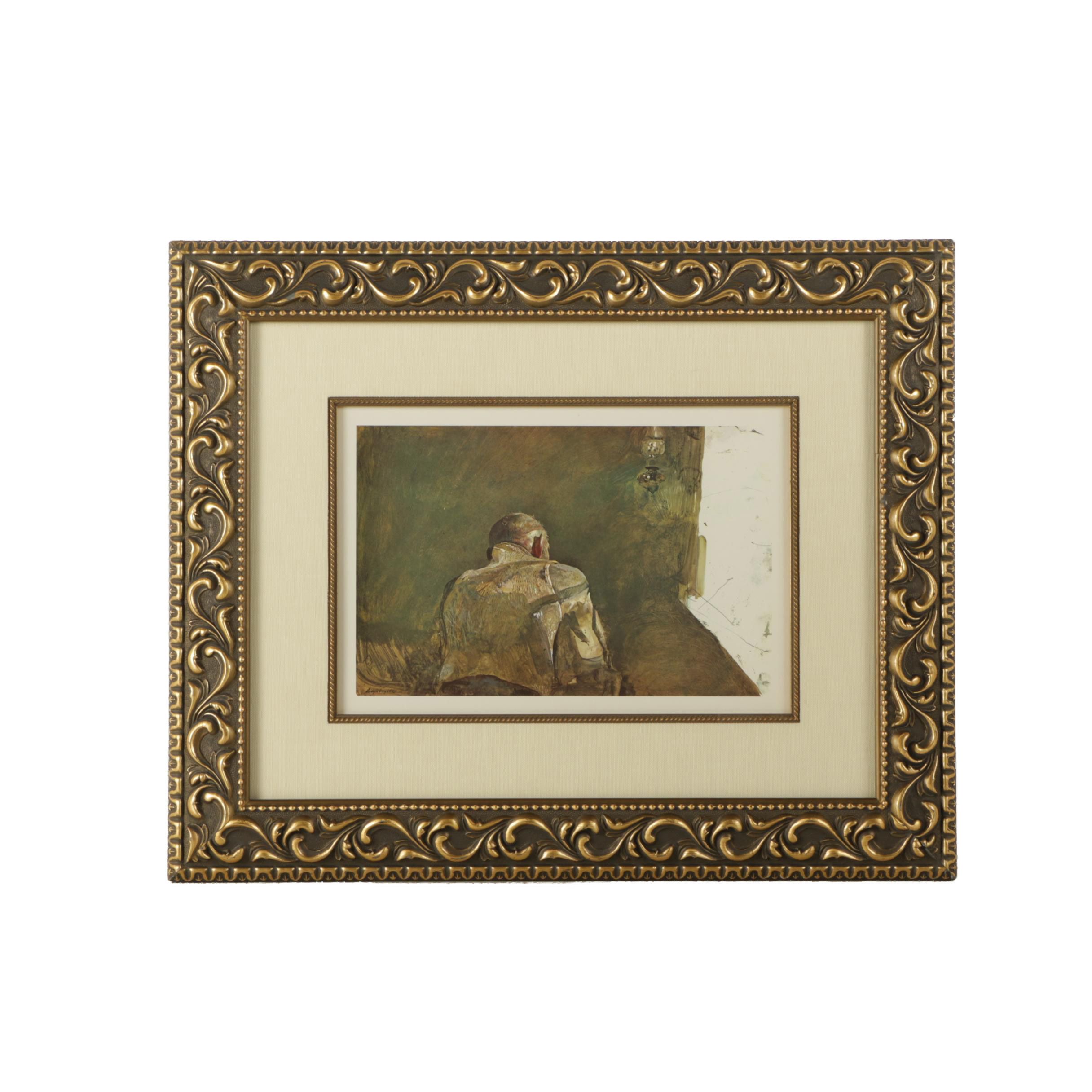 Reproduction Print on Paper After Andrew Wyeth's "Spring Sun"