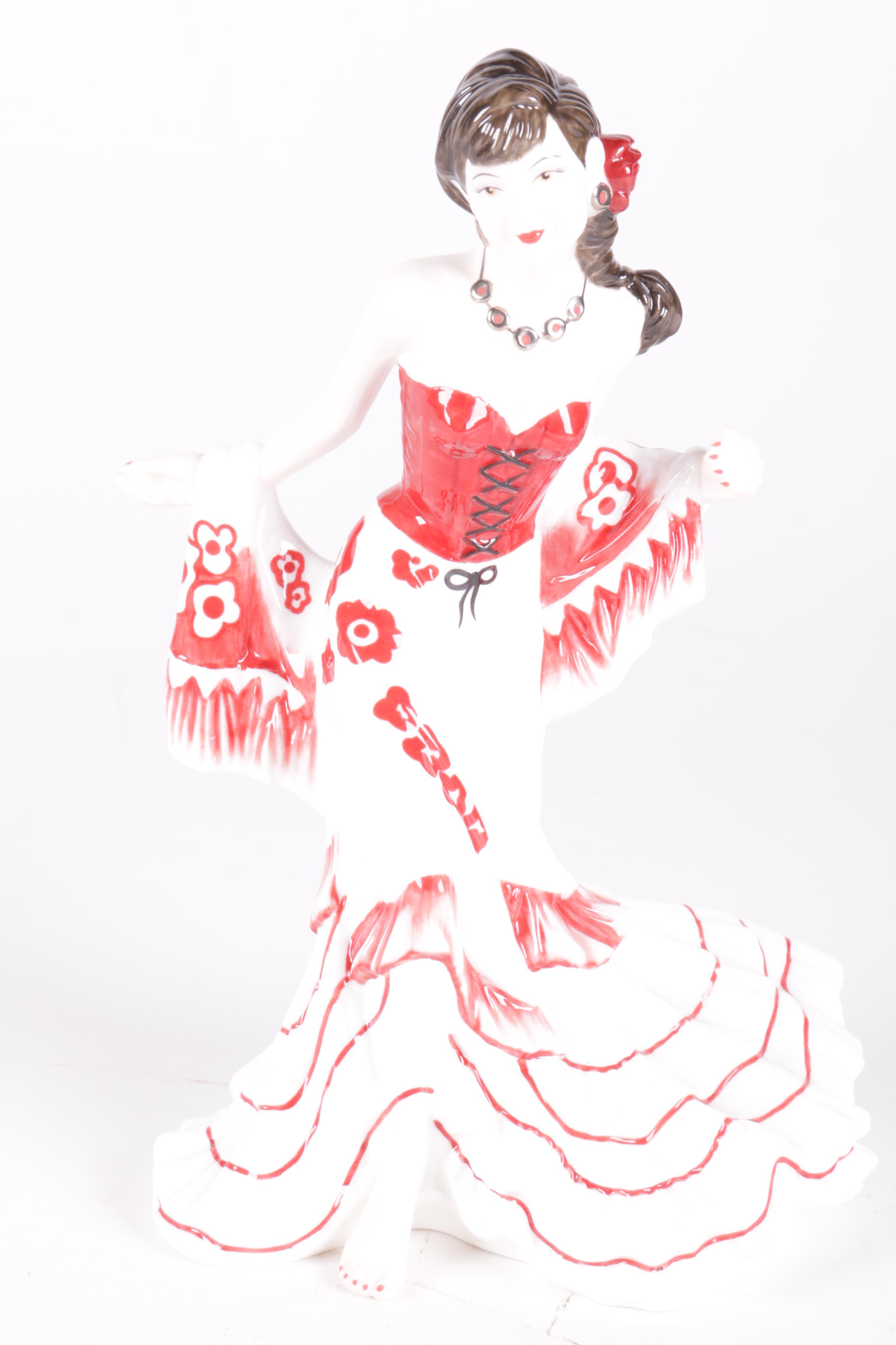 Royal Doulton "Pretty Ladies" Figurine with Vintage Pair