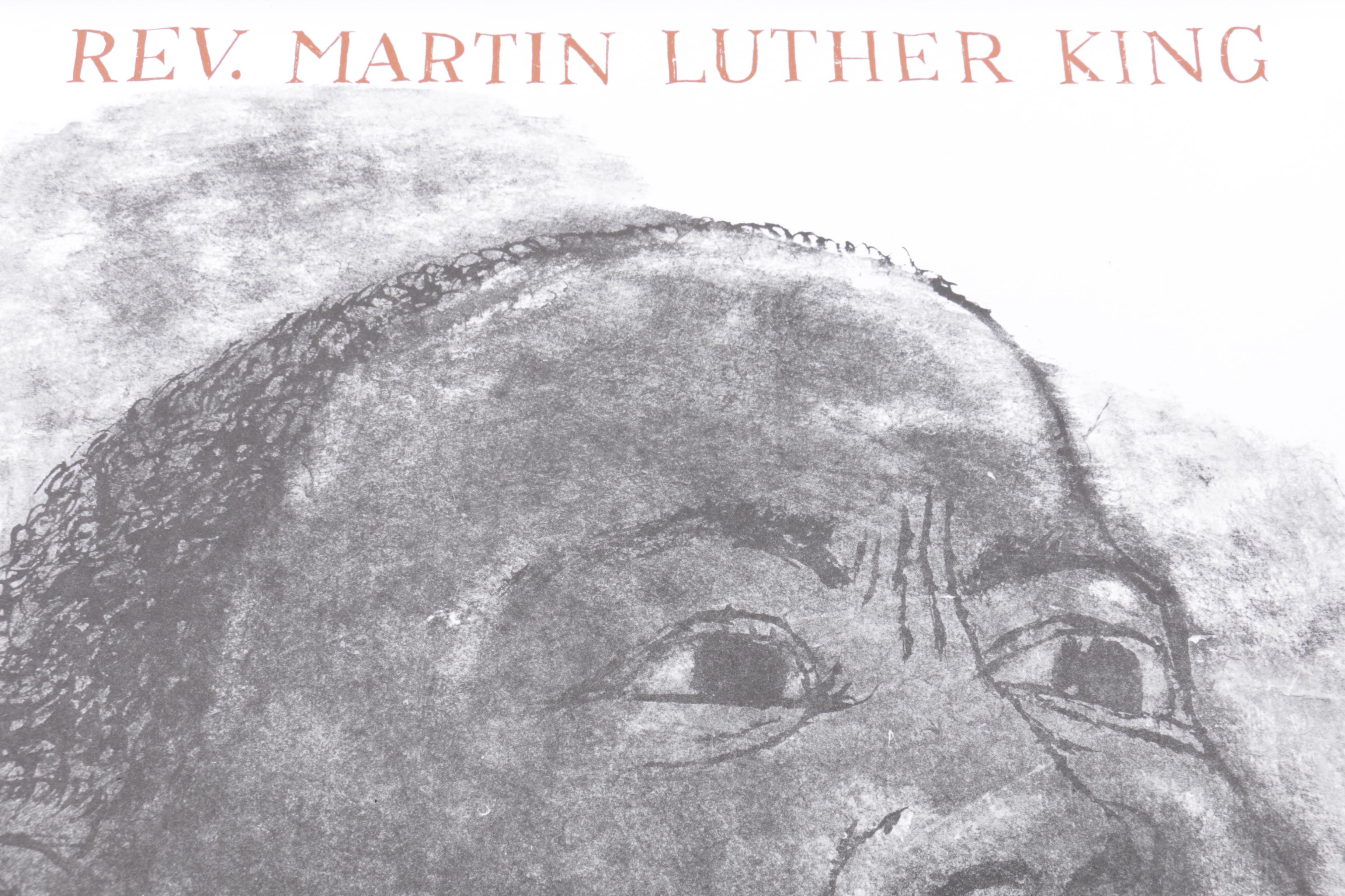 Reproduction Print After Ben Shahn "Martin Luther King"