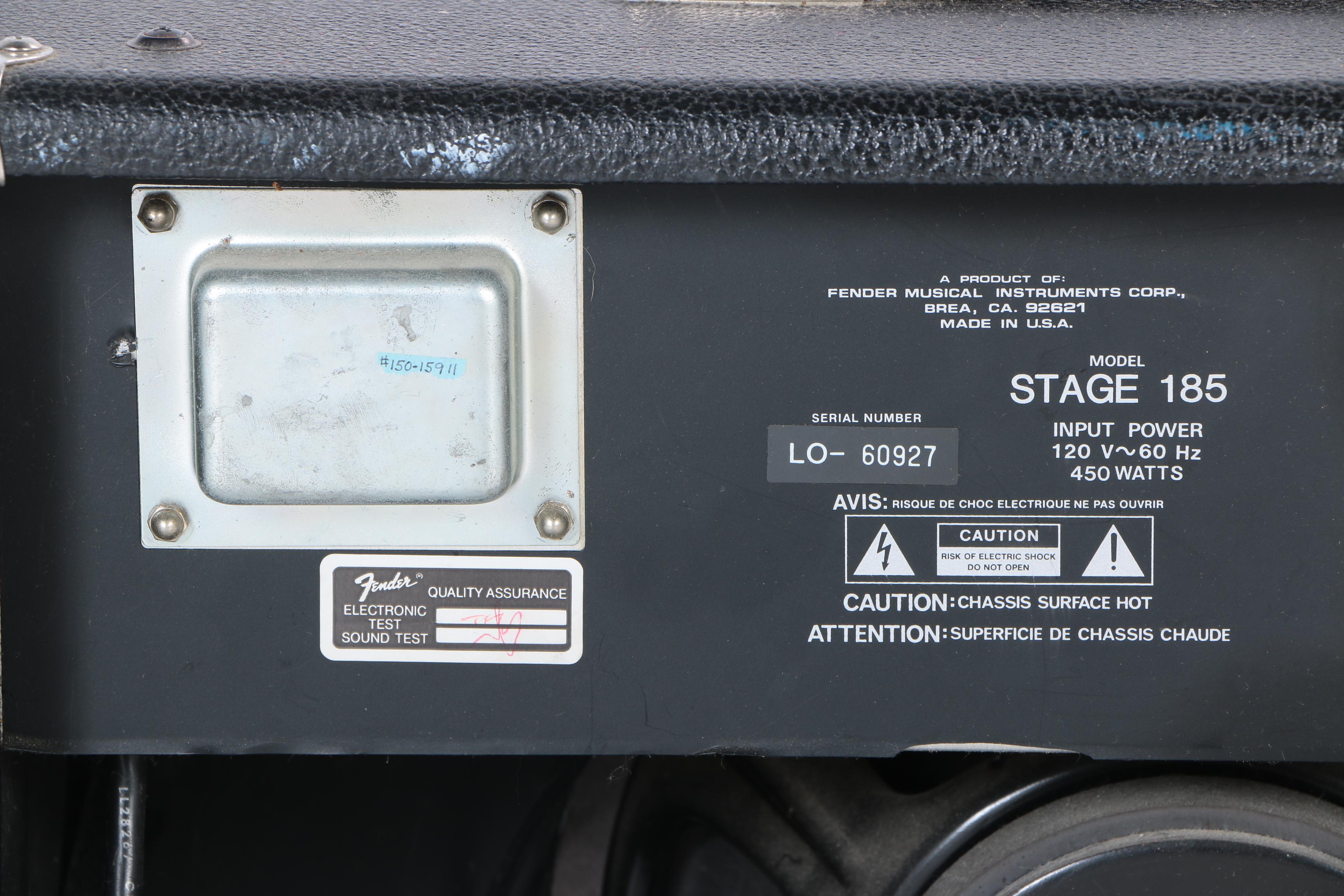 Fender Stage 185 Guitar Amplifier