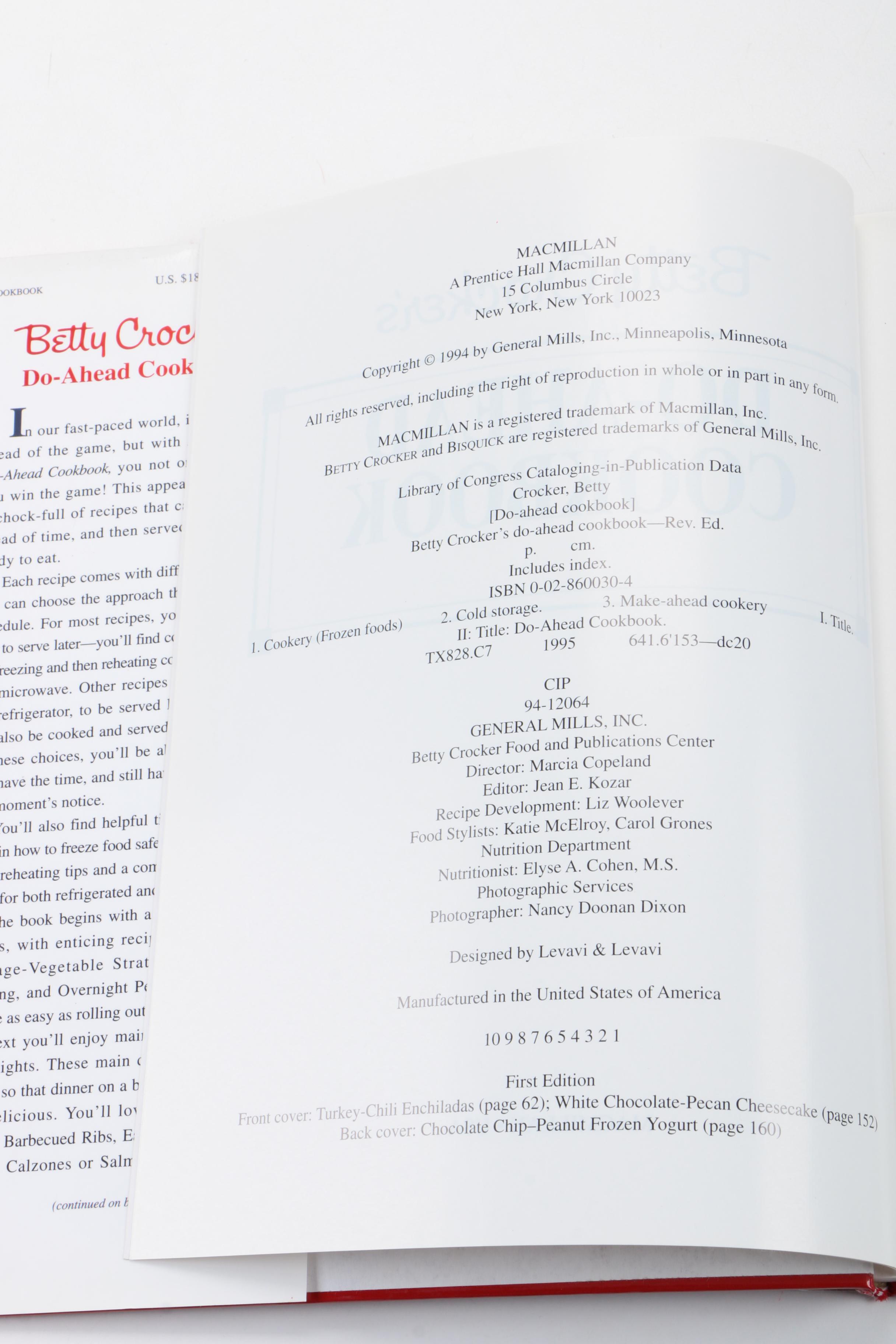 Better Home and Gardens Cookbooks including Betty Crocker