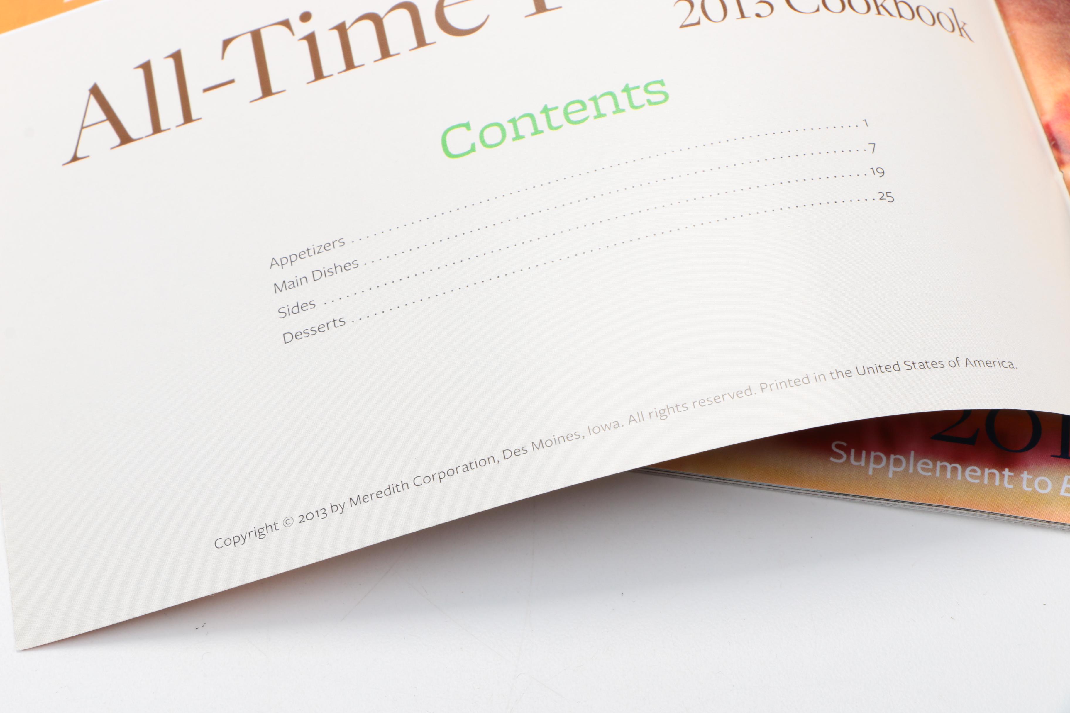 Better Home and Gardens Cookbooks including Betty Crocker