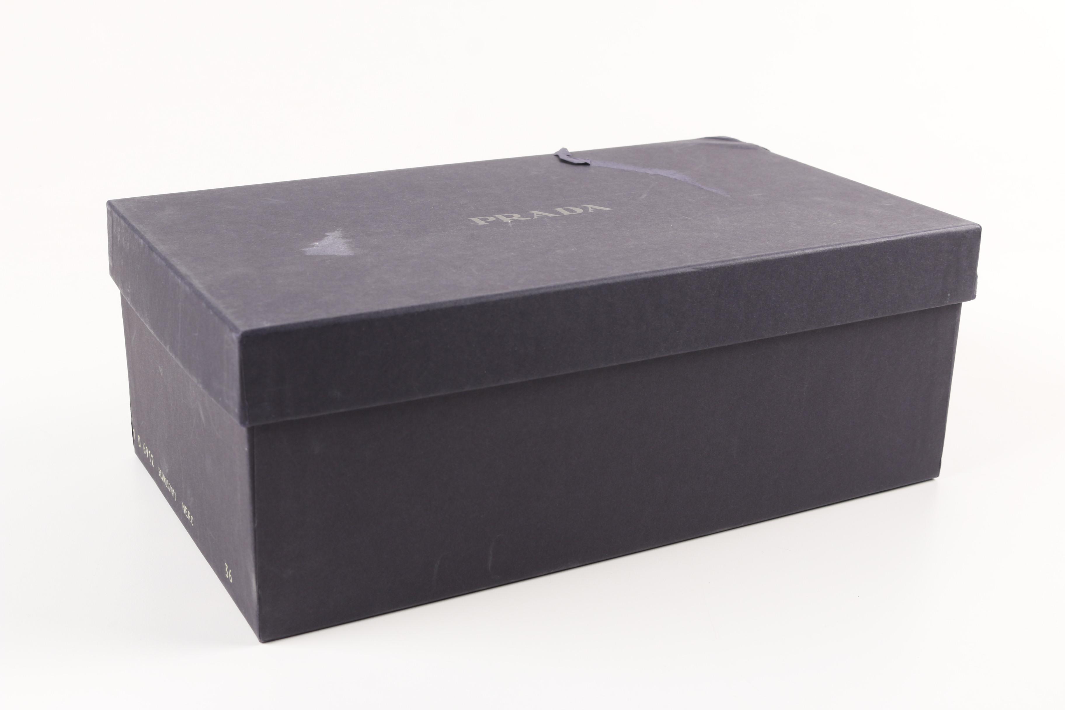 Women's Prada Black Suede Loafers