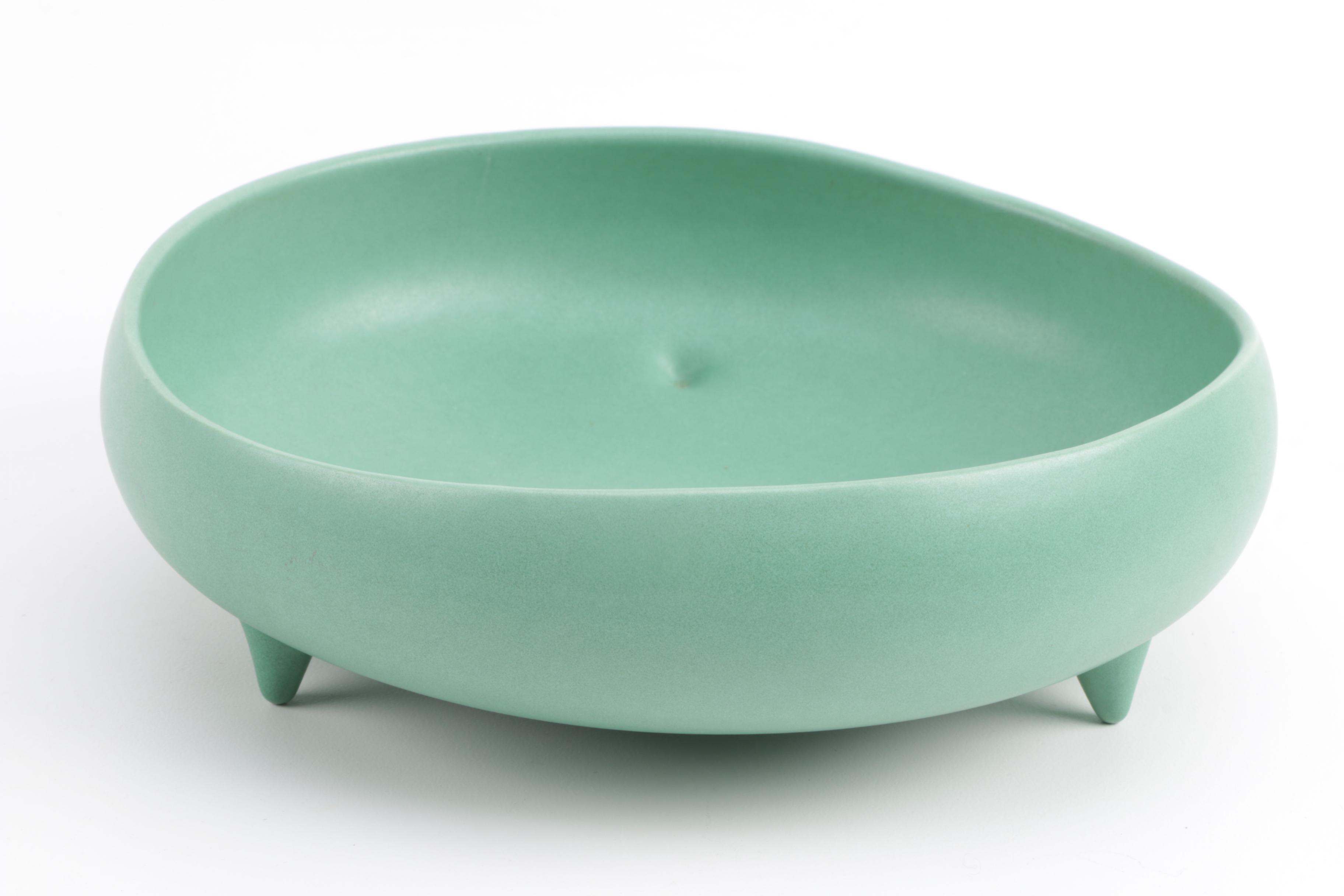 Mid-Century Shawnee Vase, Red Wing Bowl and Decor