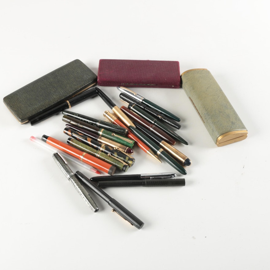 Vintage Fountain Pens, Ball Point Pens and Mechanical Pencils