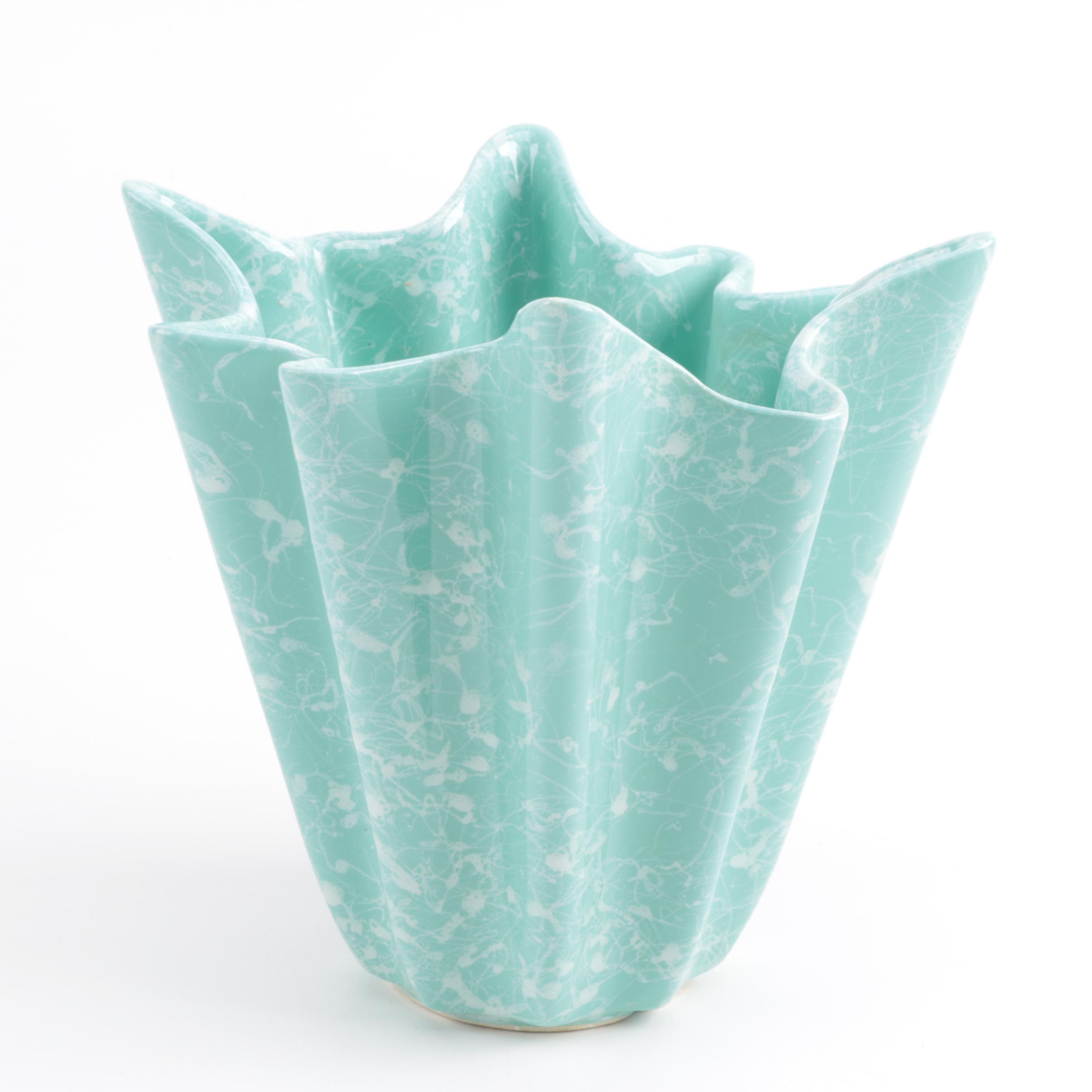 Mid-Century Shawnee Vase, Red Wing Bowl and Decor