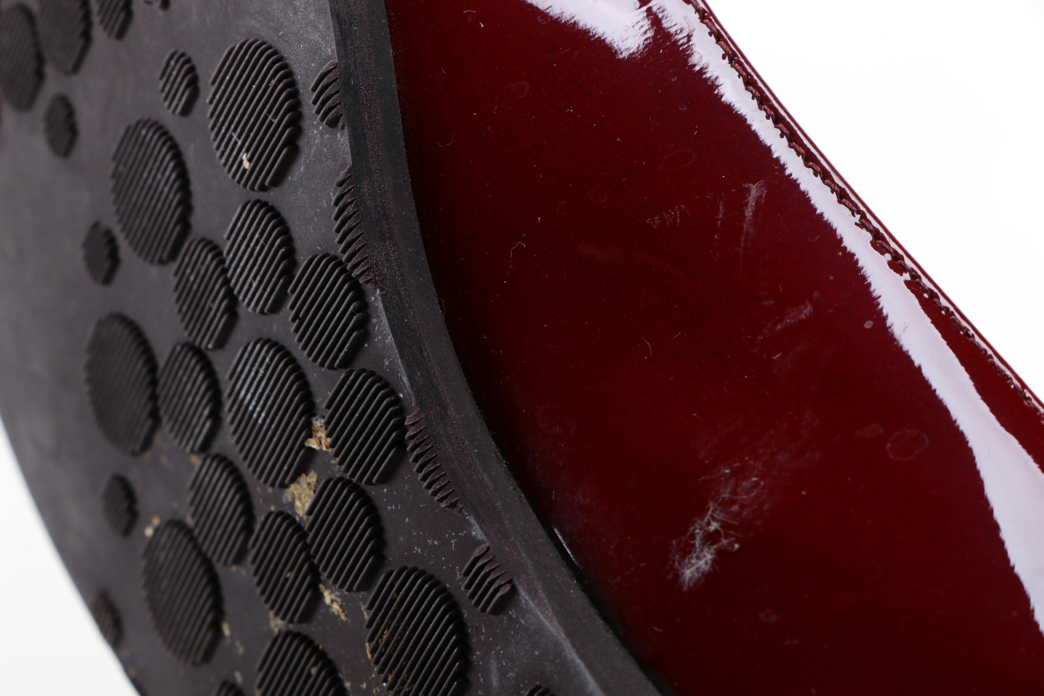 Jimmy Choo London Watson Burgundy Flats