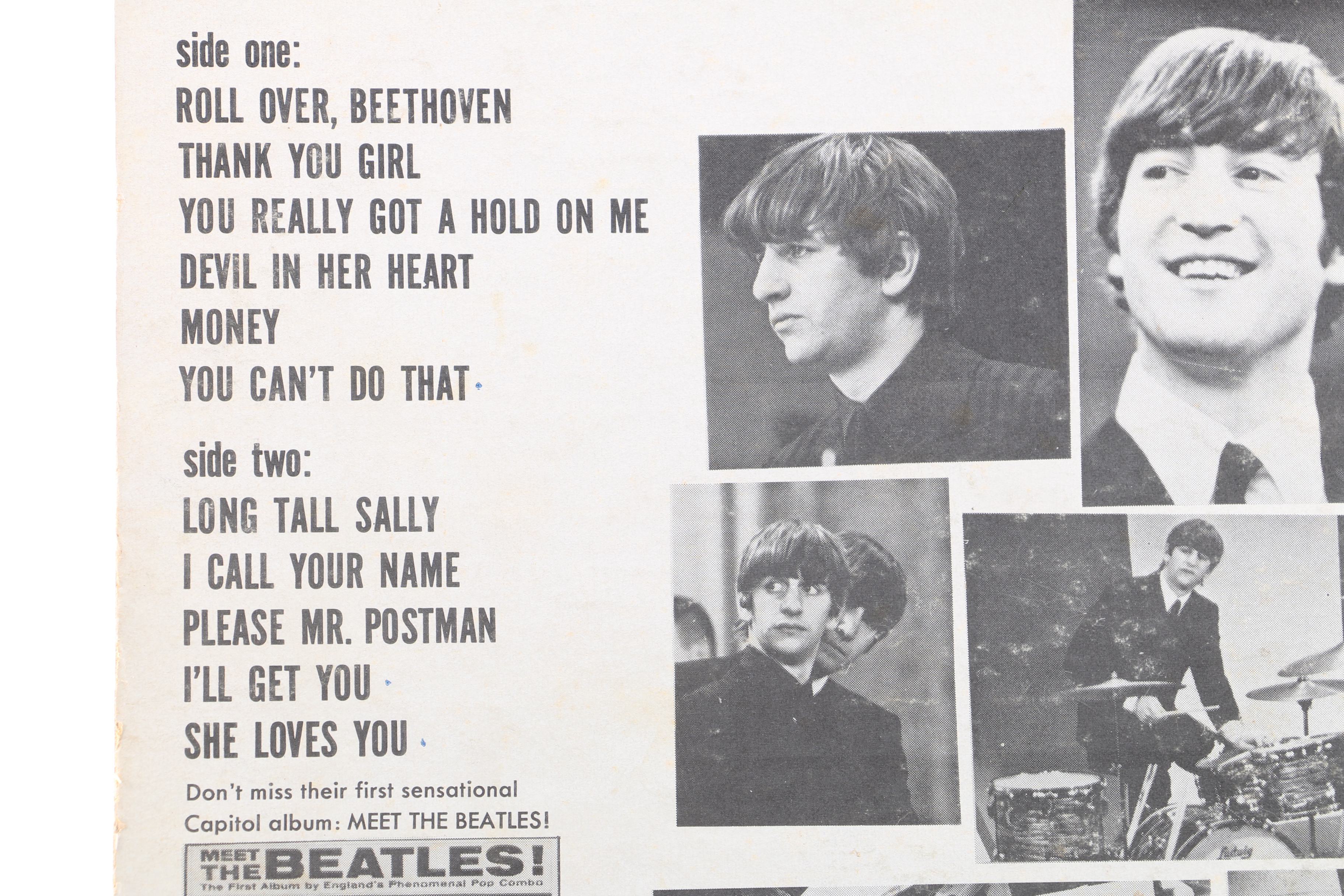 "The Beatles' Second Album" Original US Mono Pressing LP