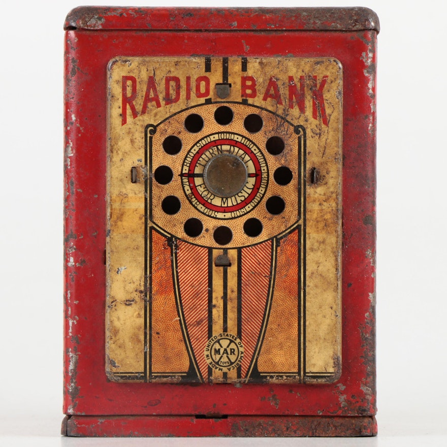 Vintage Radio Coin Bank