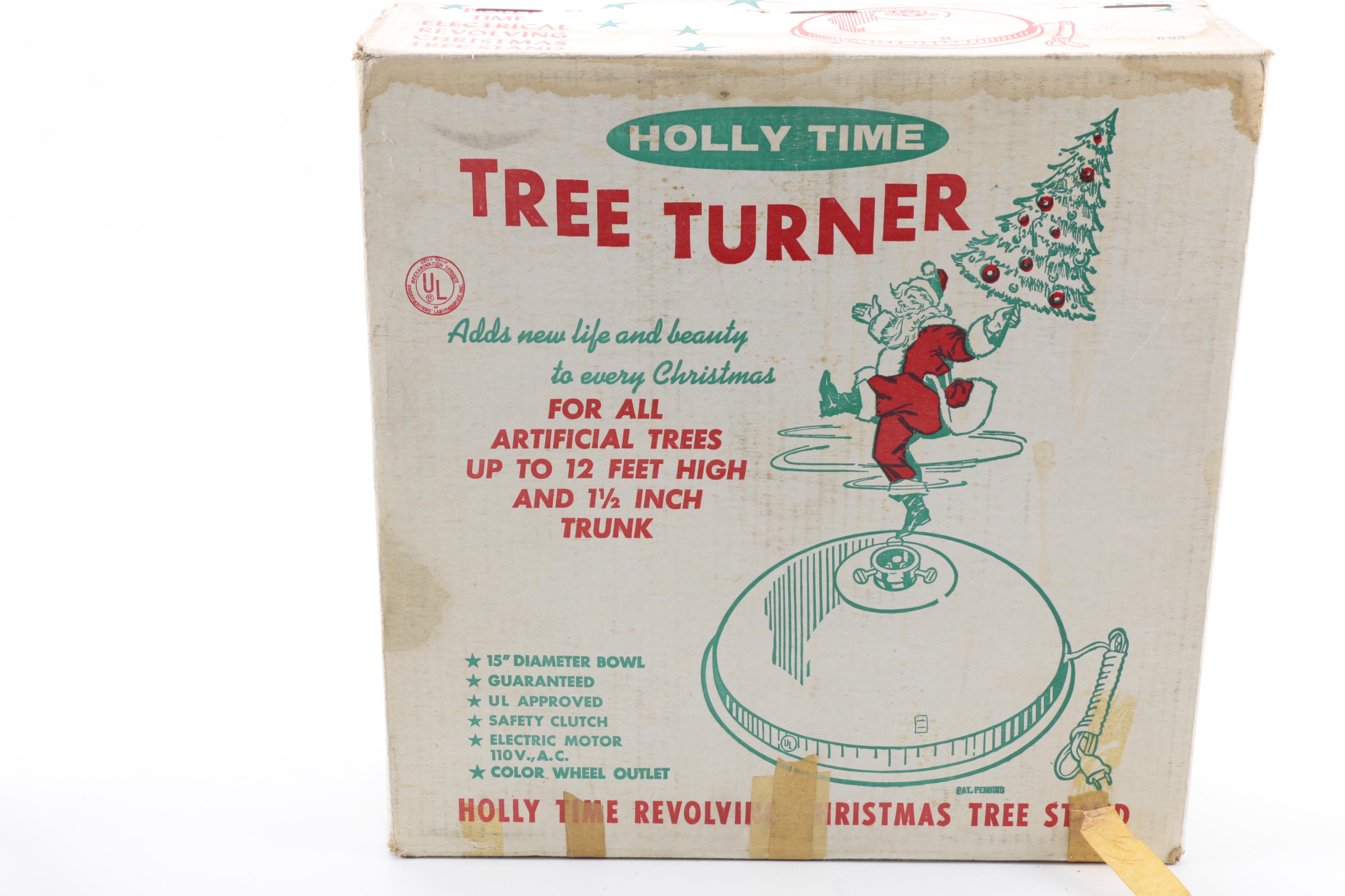 Holly Time Revolving Christmas Tree Stand